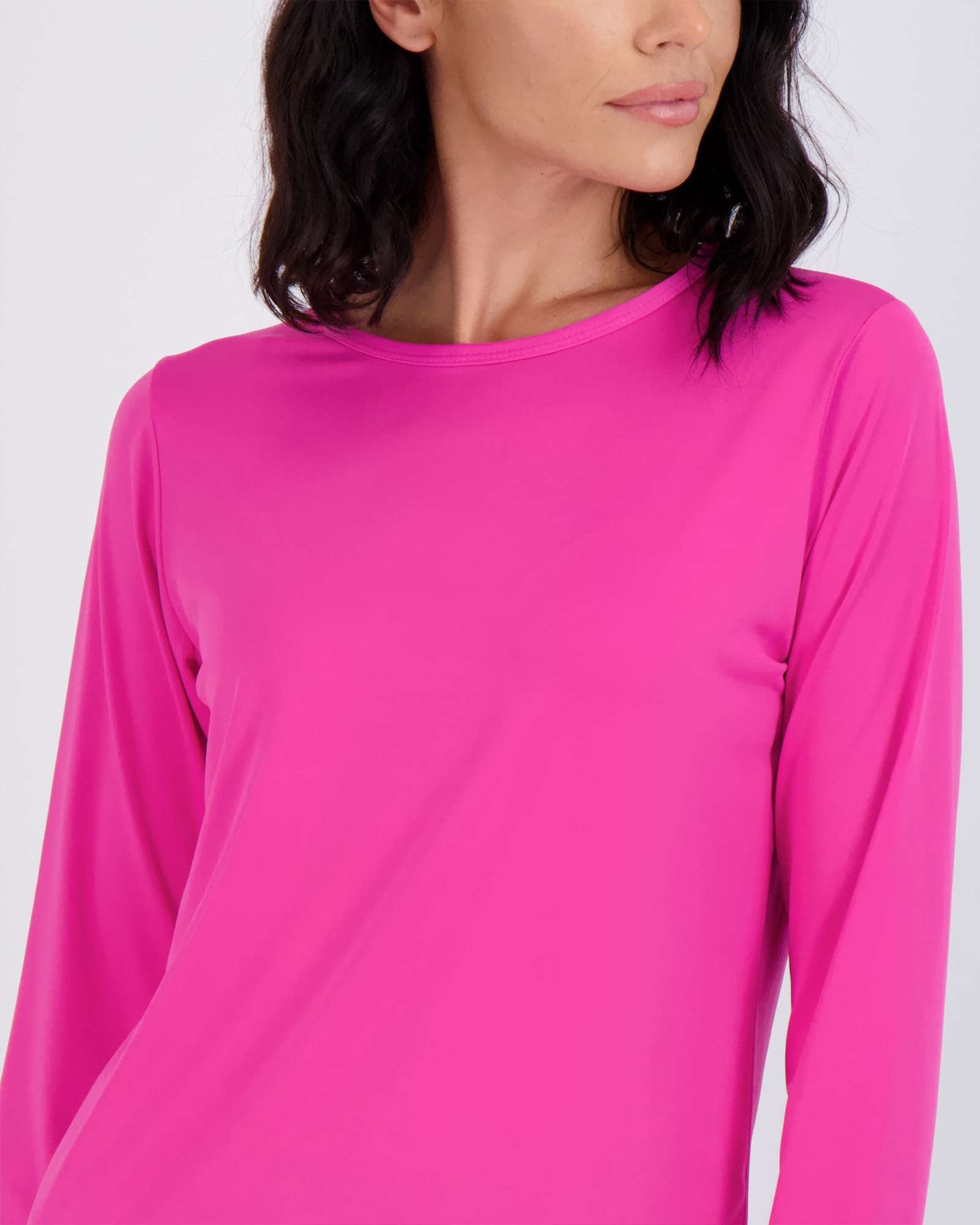 4 Pack: Womens Dry-Fit Active Long-Sleeve T-Shirt