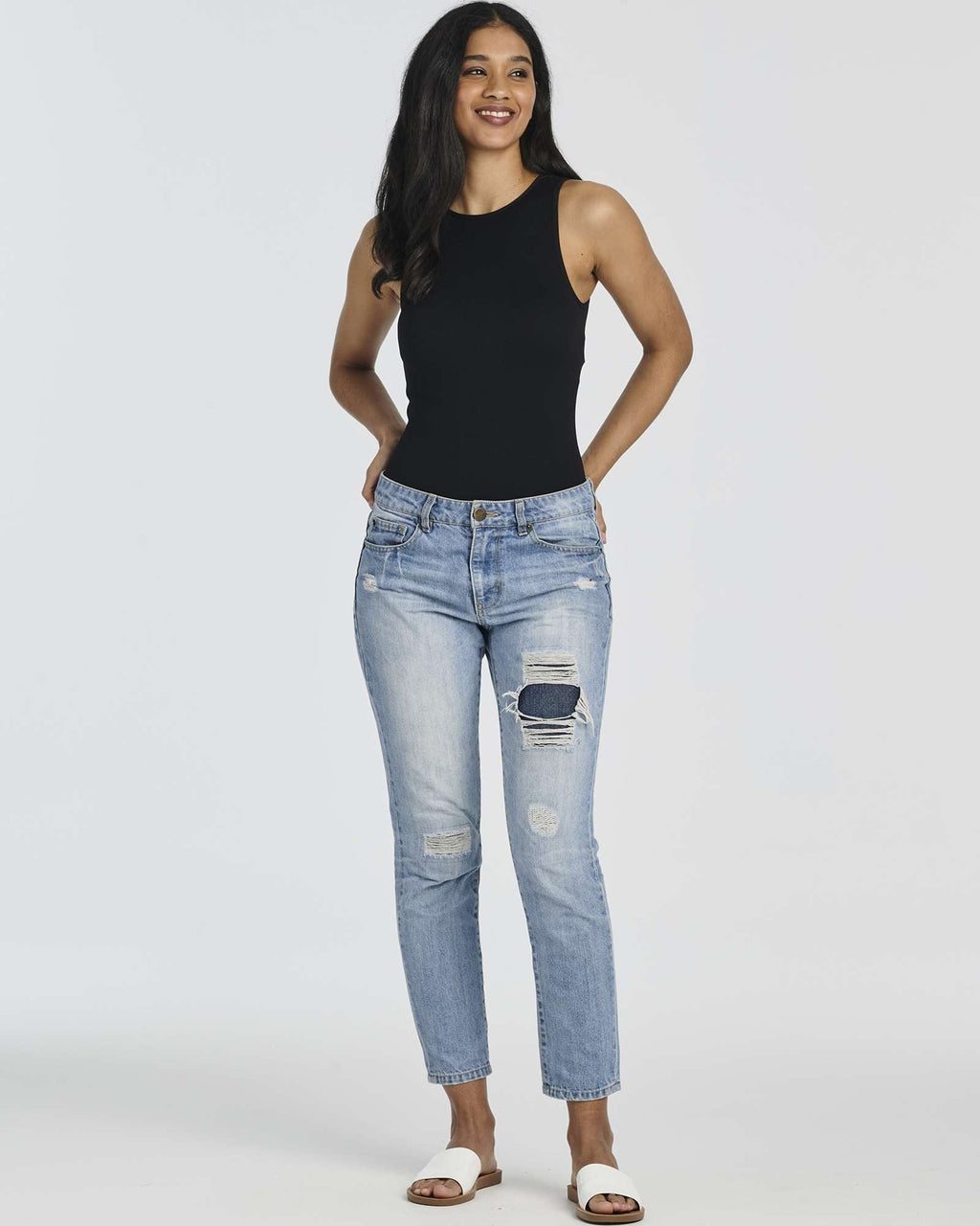 3 Pack: Women's Ribbed Sleeveless Bodysuit Tank Tops