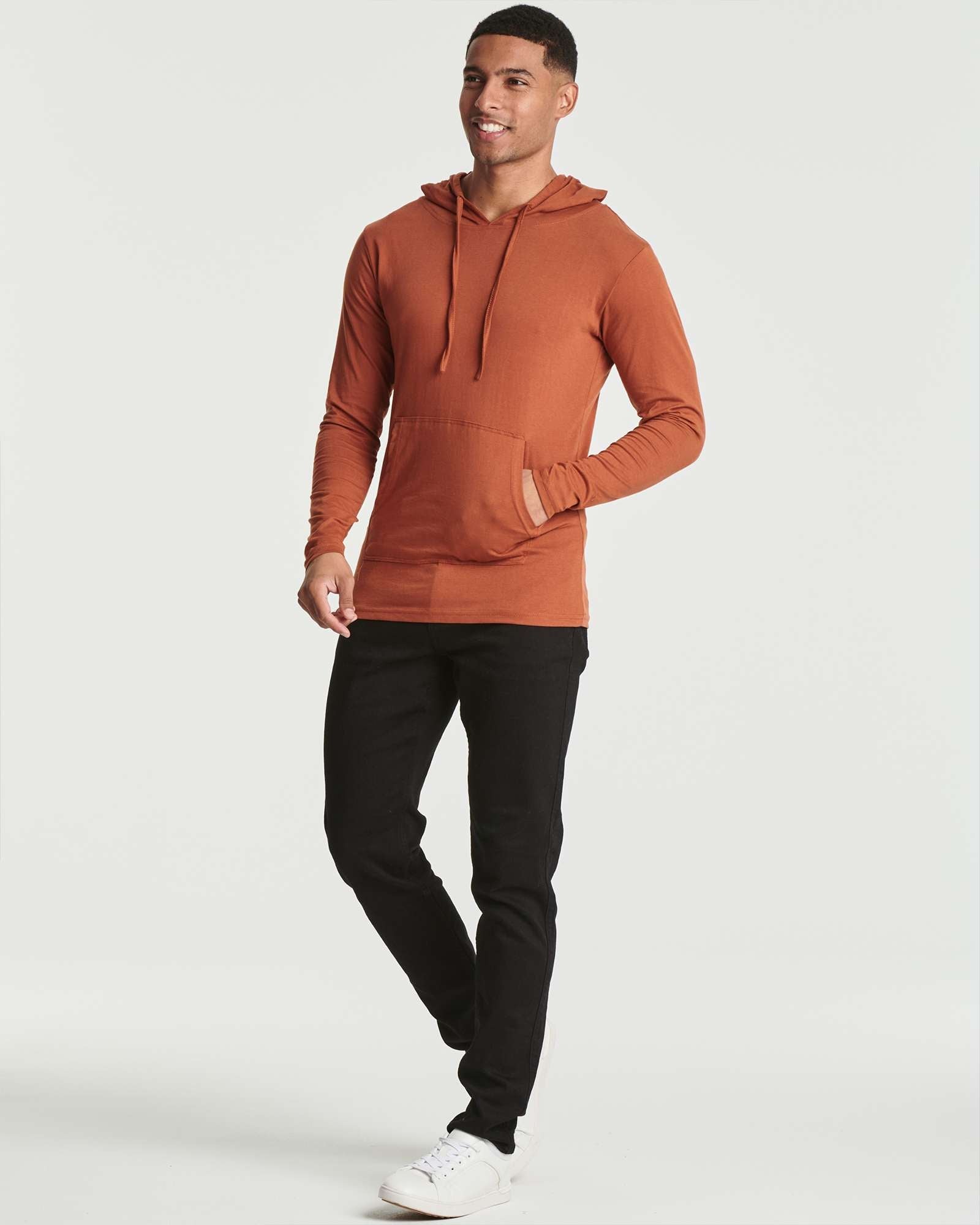 3 Pack: Mens Cotton Lightweight Pullover Hoodie