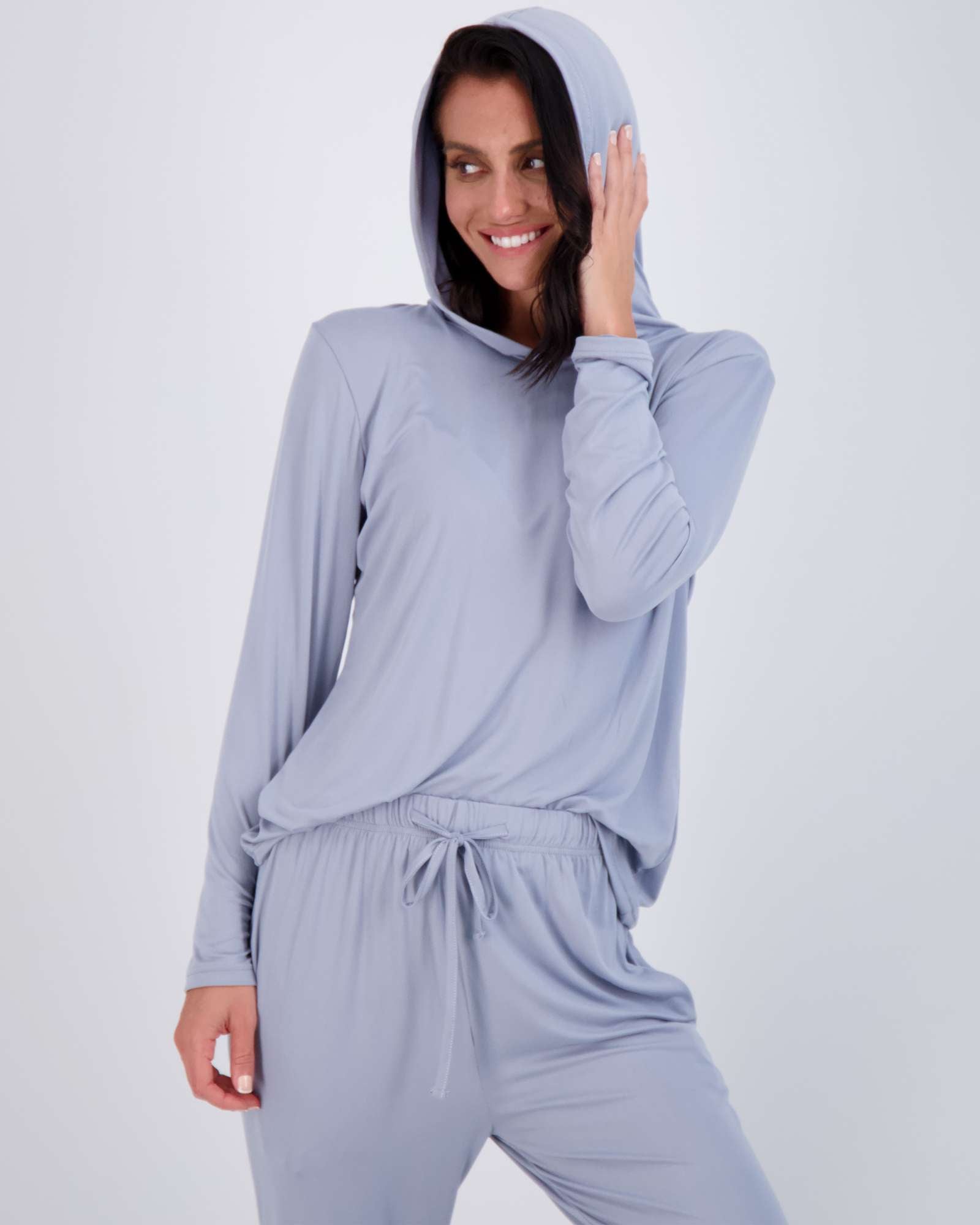 4 Piece: Womens Long Sleeve Henley & Jogger Lounge Pajama Set