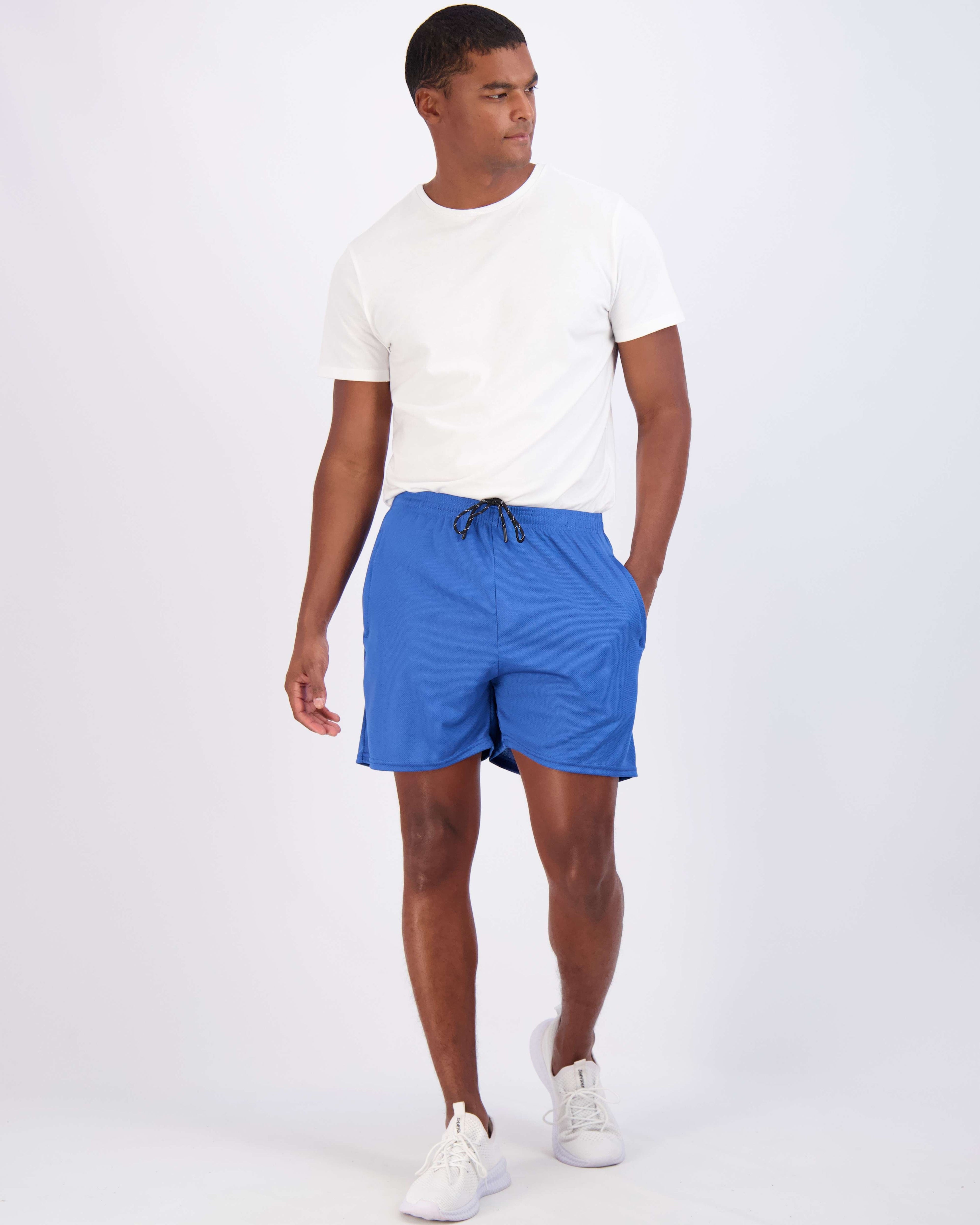 4 Pack: Men's 5" Mesh Running Shorts with Zipper Pockets