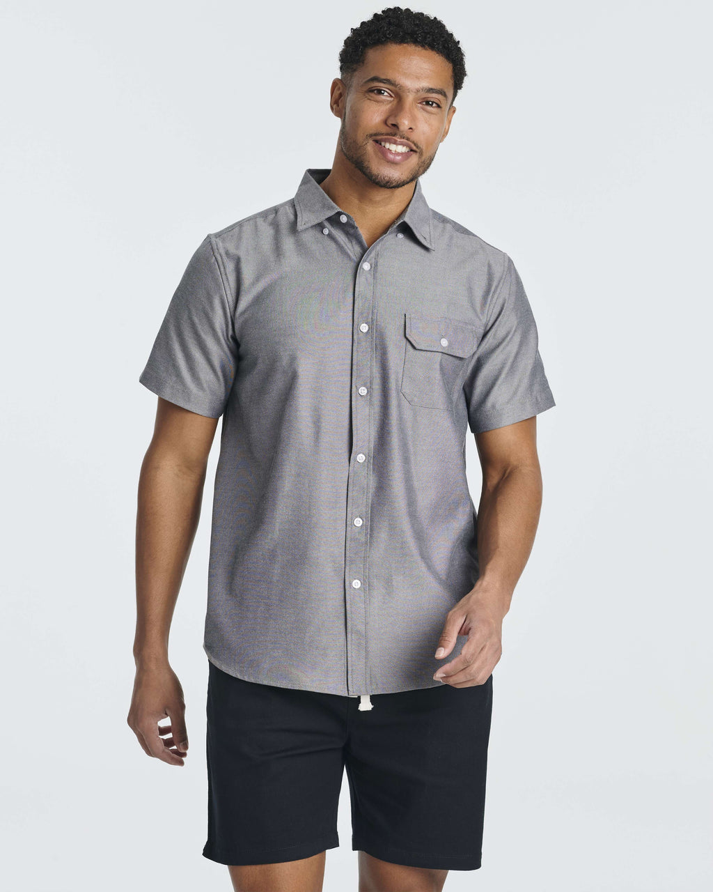 3 Pack: Men's Short-Sleeve Oxford Shirt (Available in Big & Tall)