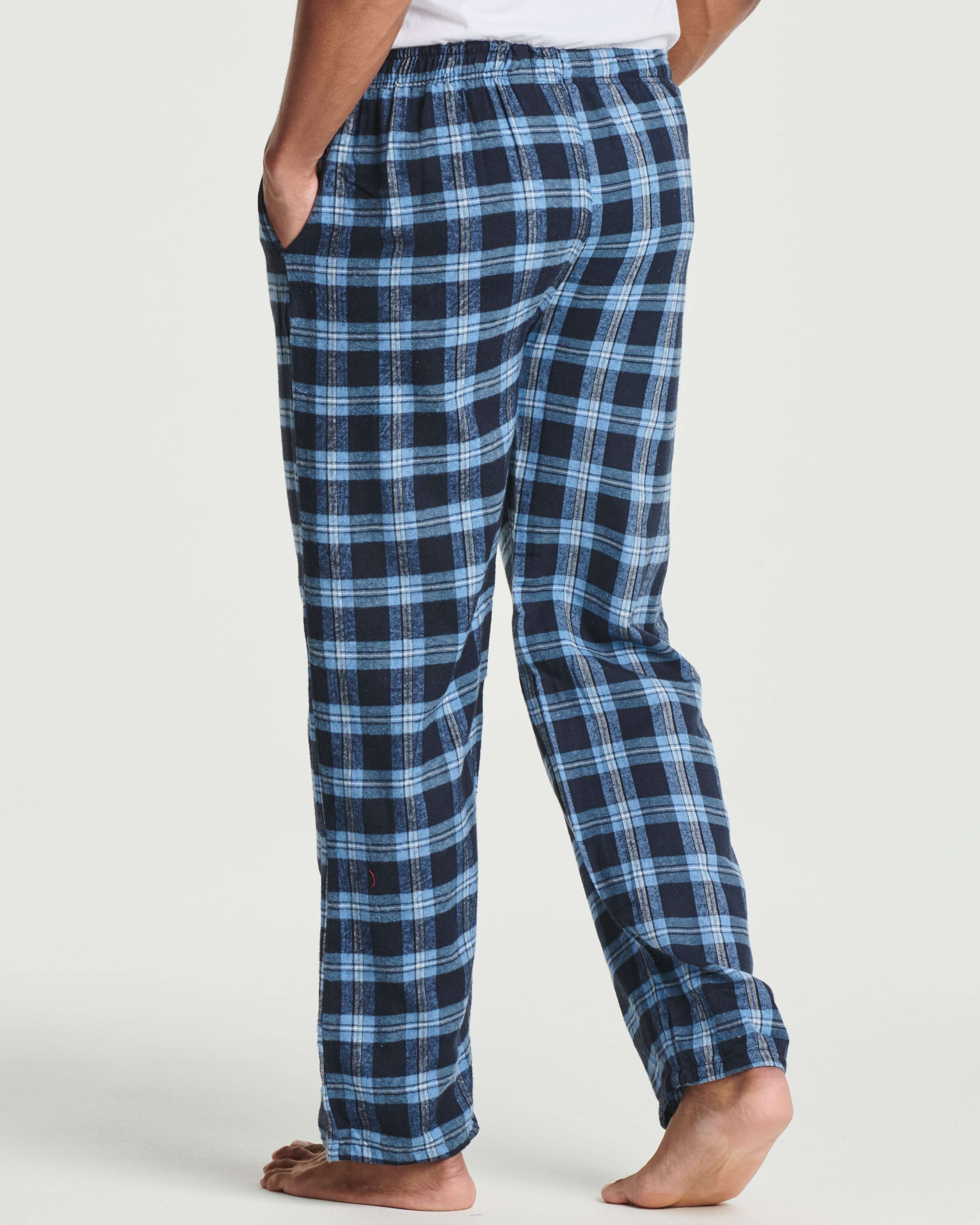 3 Pack: Mens Flannel Plaid Pajama Pants