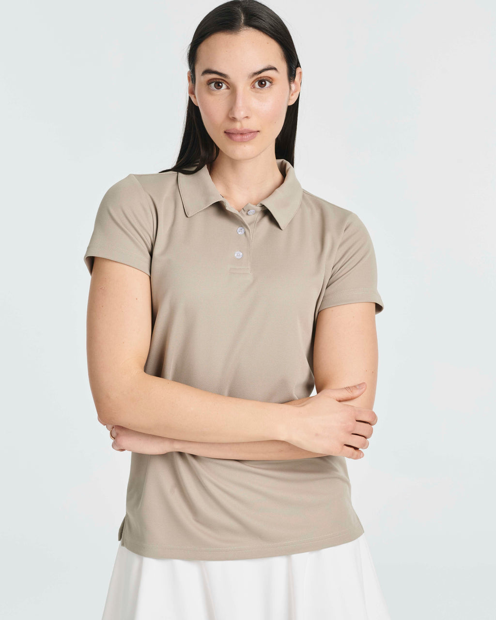 3 Pack: Womens Short Sleeve Dry-Fit Performance Polo Shirt (Available In Plus Size)