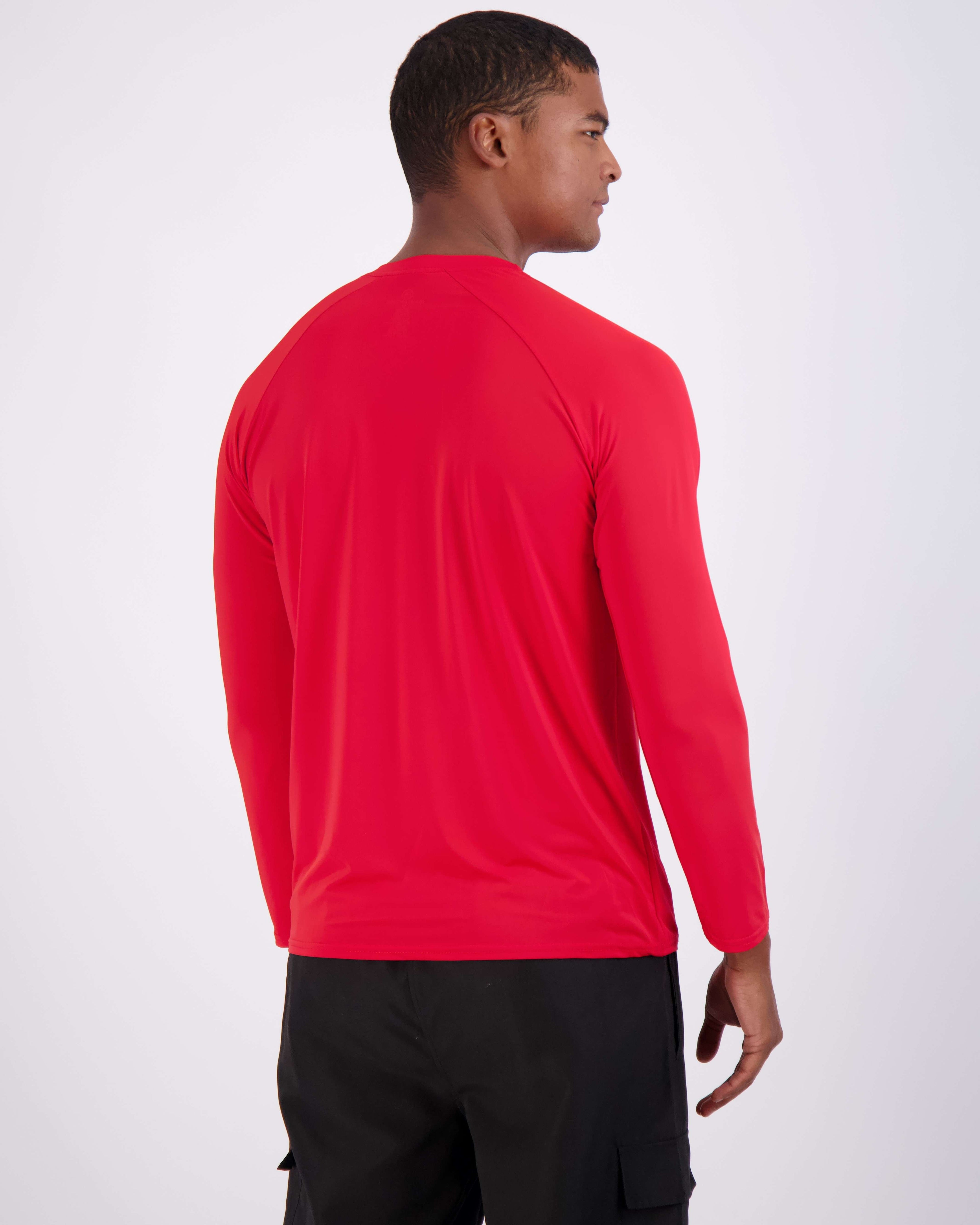 4 Pack: Men's Long Sleeve Rash Guard Shirt (Available In Big & Tall)