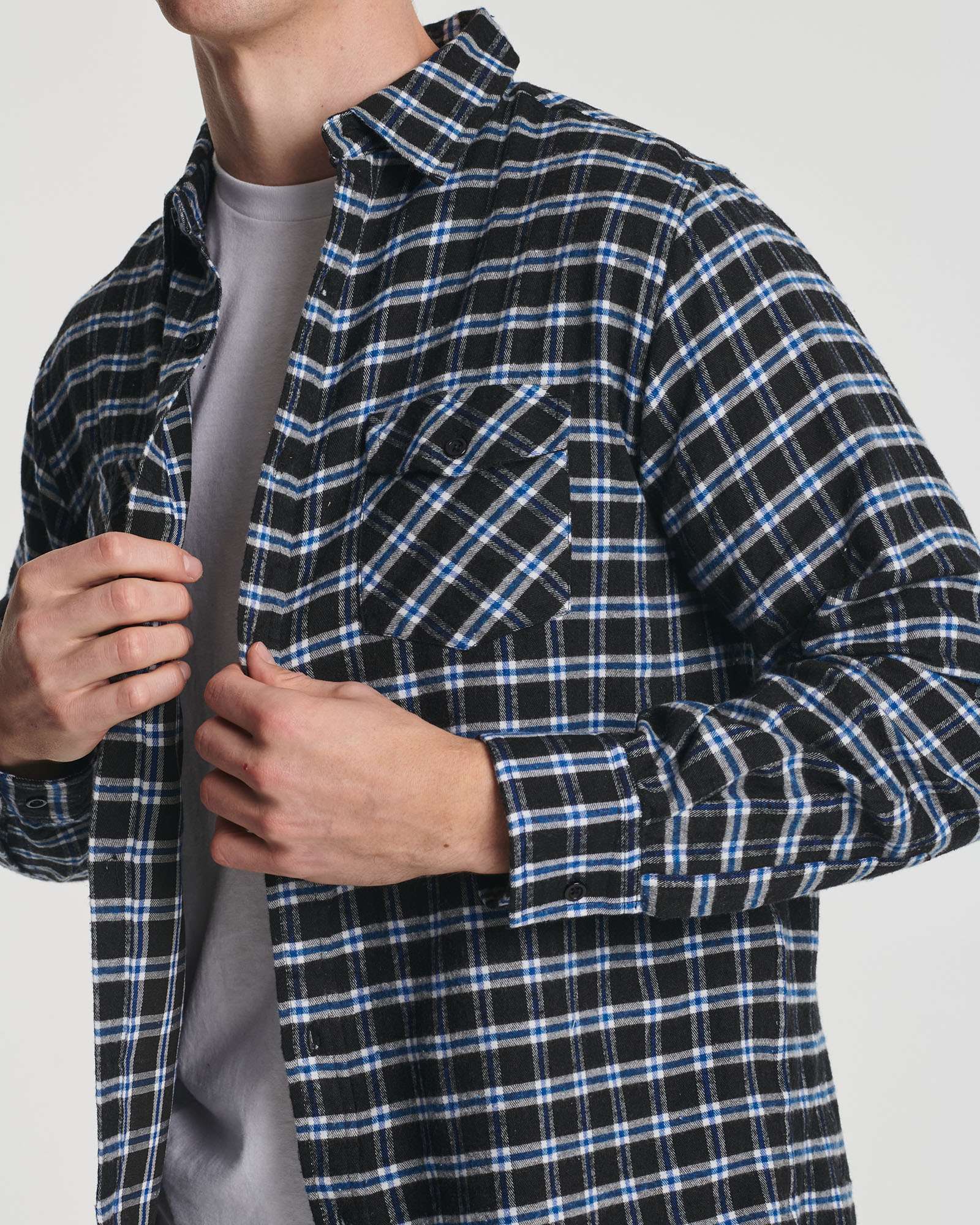 3 Pack: Men's Long-Sleeve Flannel Shirt