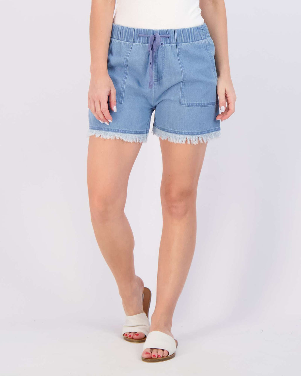 3 Pack: Women's Twill Cutoff Casual Khaki Shorts