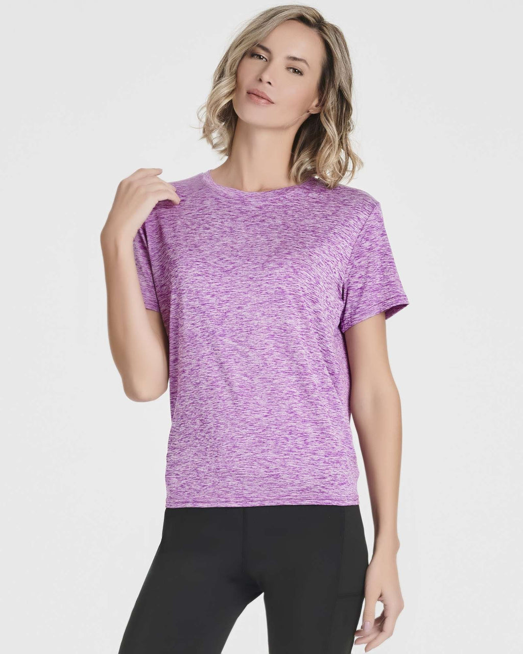 5 Pack: Women's Short Sleeve Open Back Tie Back Dry-Fit T-Shirt