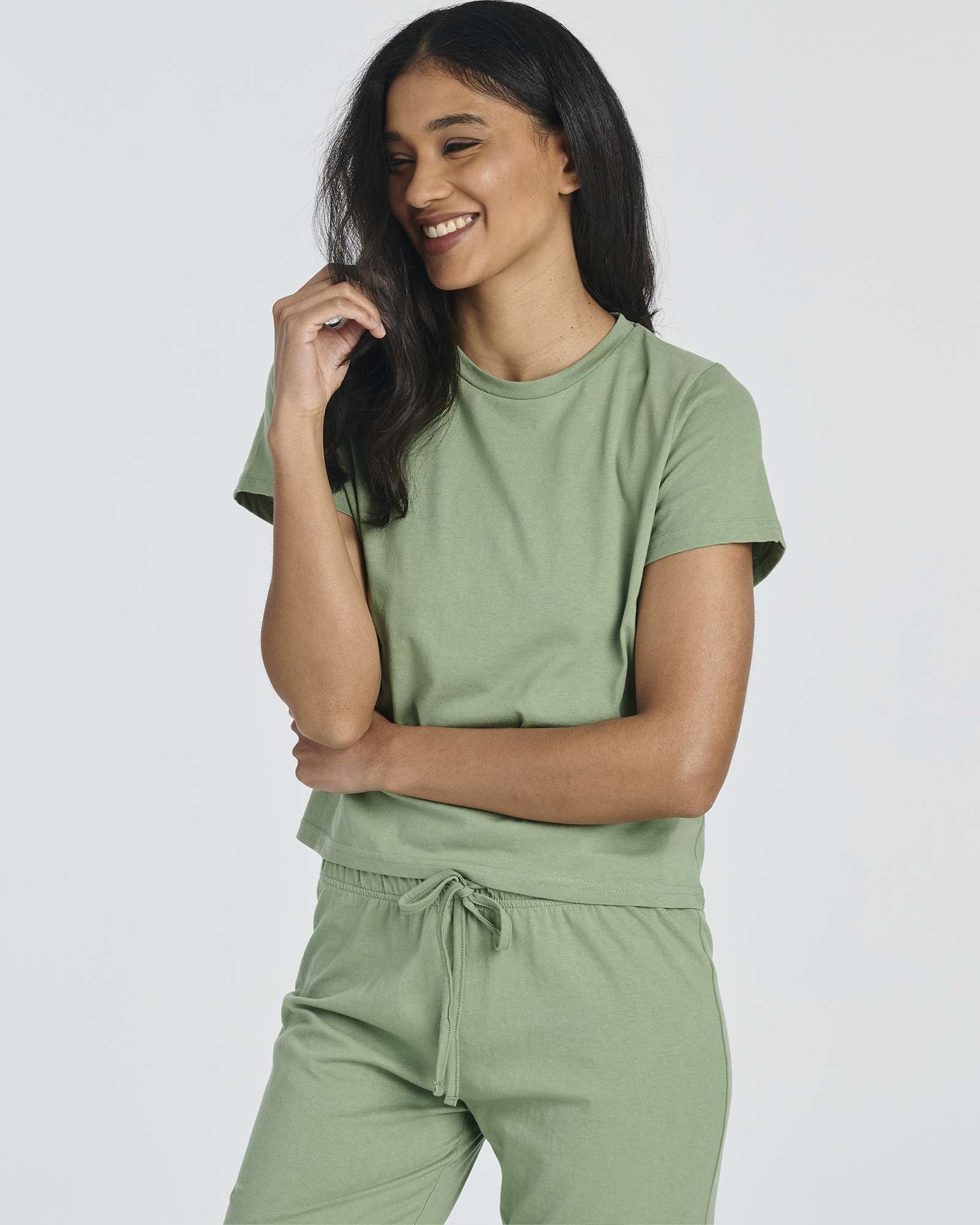 2 Pack: Women's Cotton Pajamas with Capri Pants