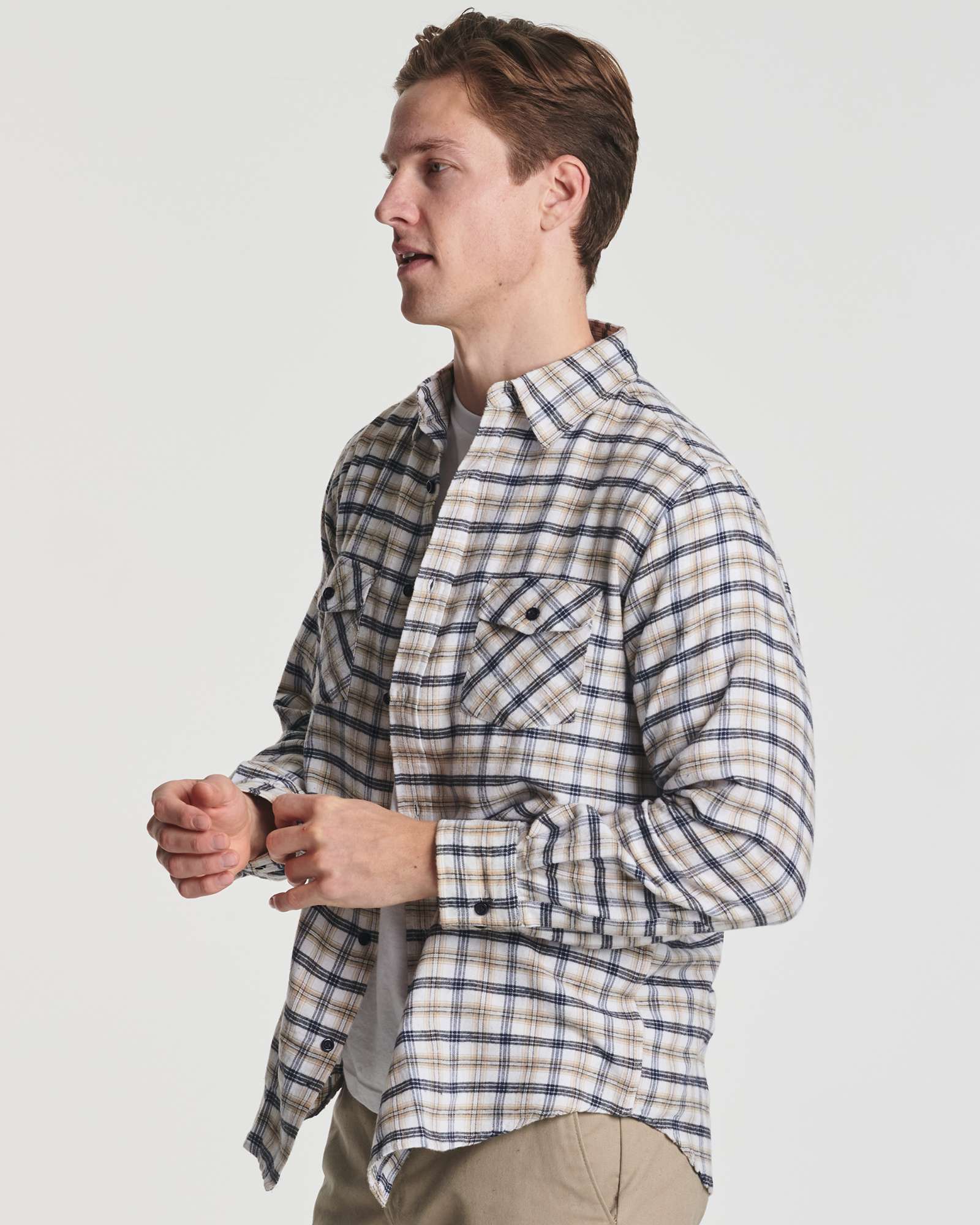 3 Pack: Men's Long-Sleeve Flannel Shirt