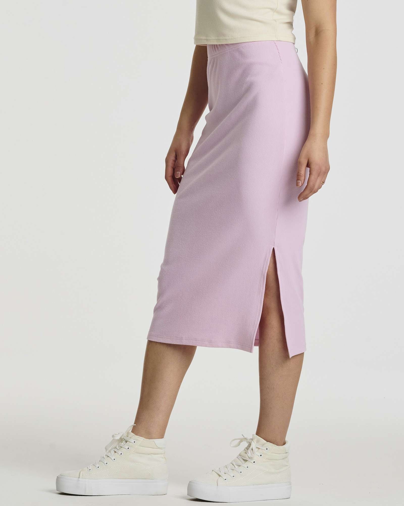 3 Pack: Women's Midi Ribbed Knit Skirt