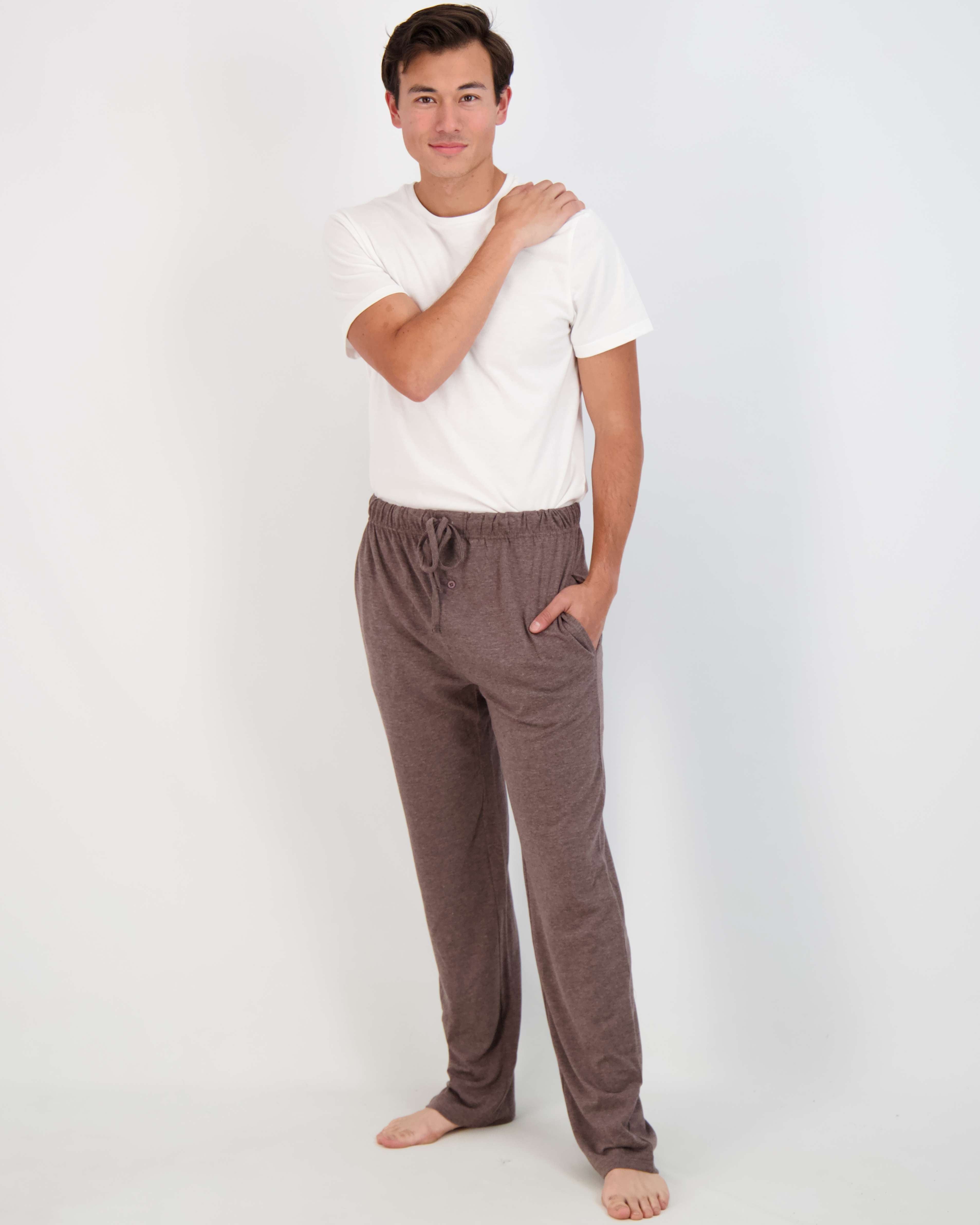 3 Pack: Mens Cotton Pajama Lounge Pants