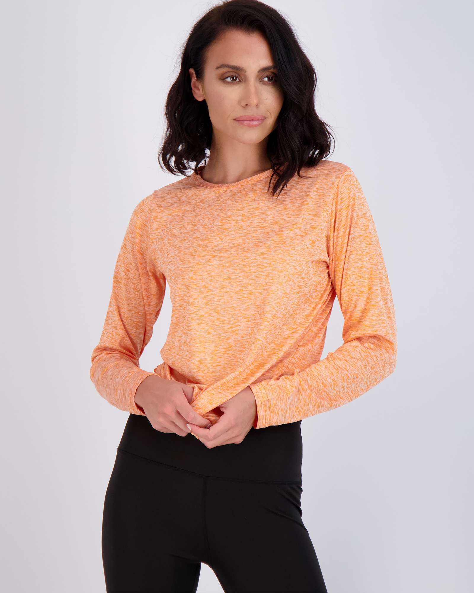 4 Pack: Womens Dry-Fit Active Long-Sleeve T-Shirt