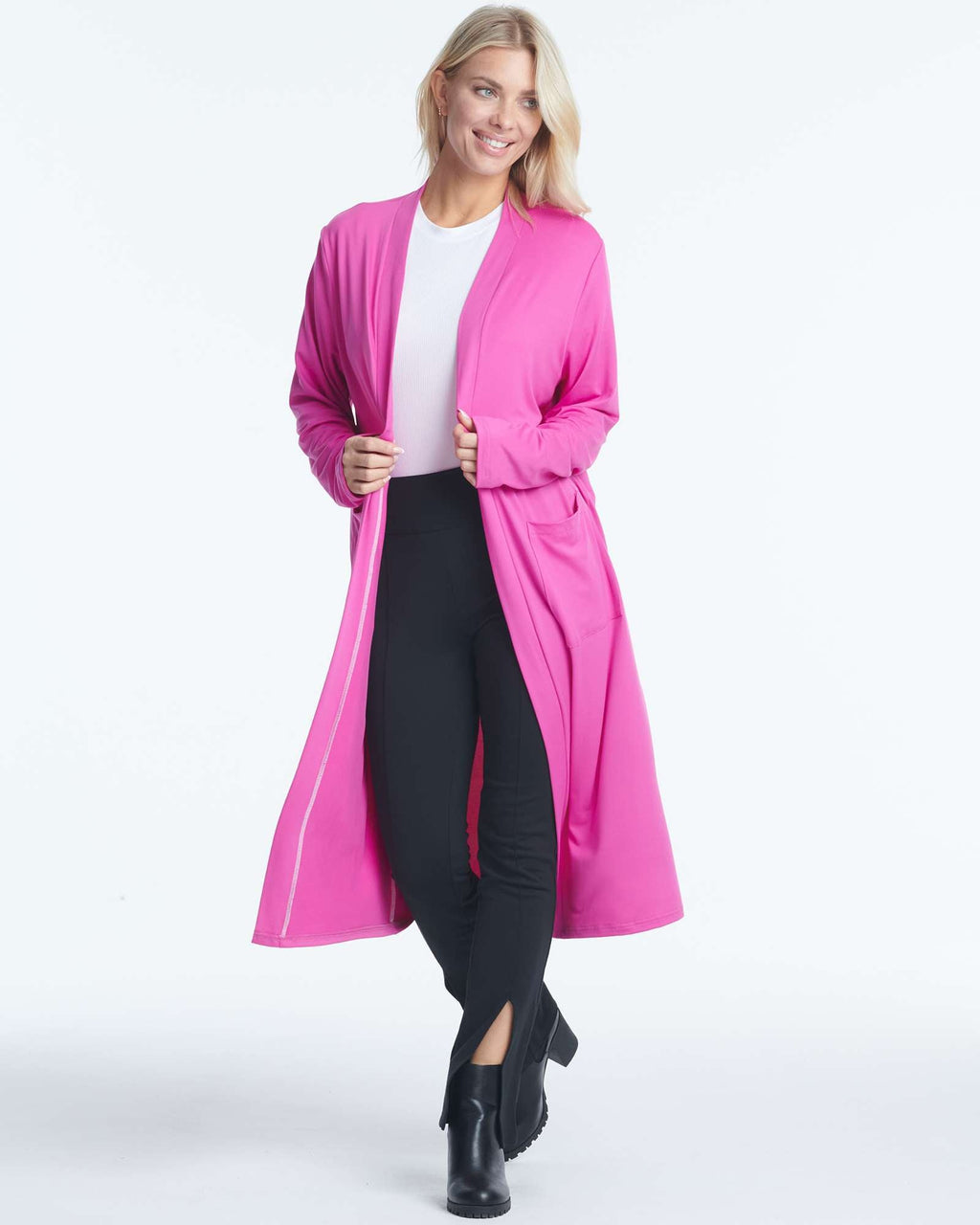3 Pack: Women's Long Sleeve Open-Front Cardigan