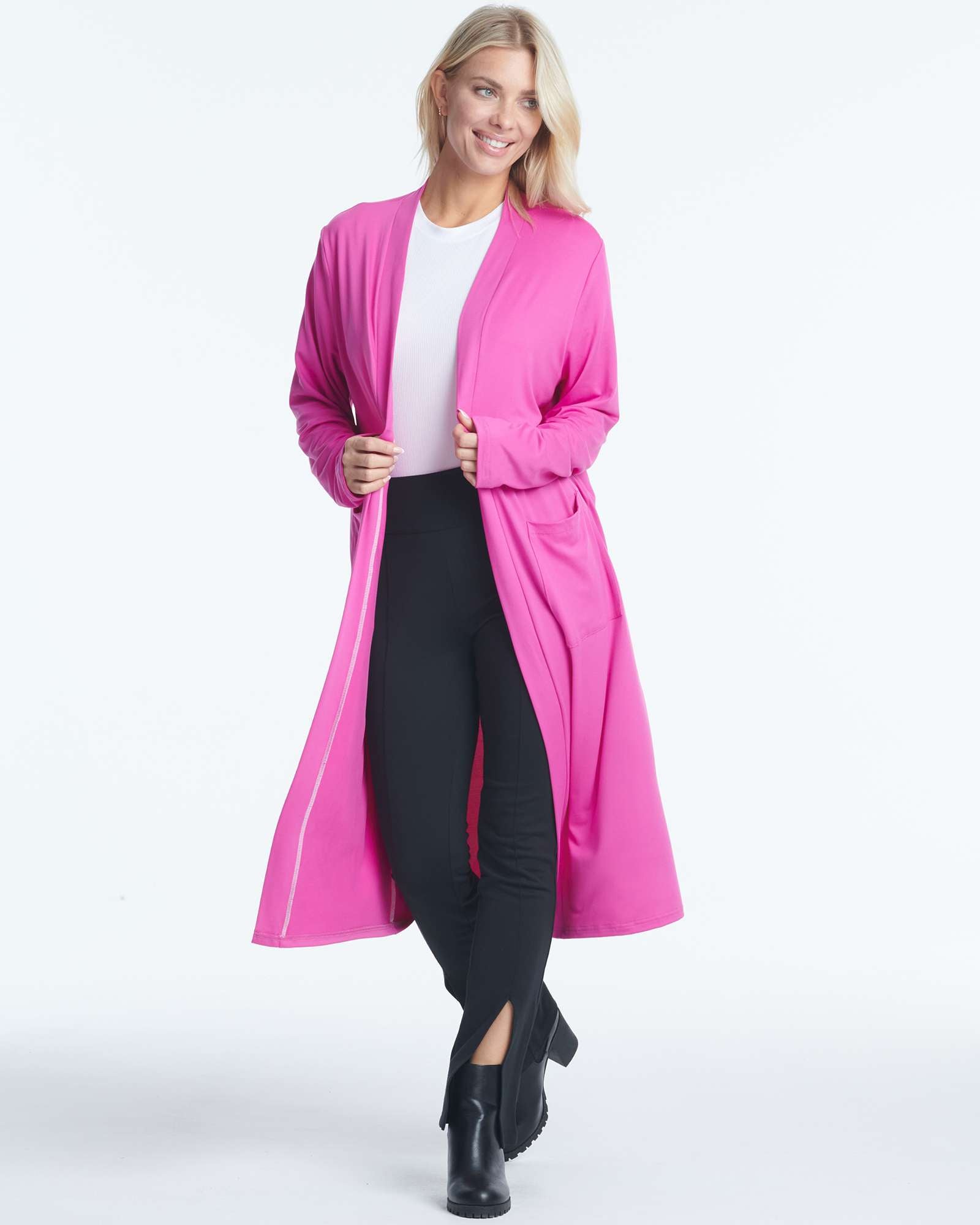 3 Pack: Women's Long Sleeve Open-Front Cardigan