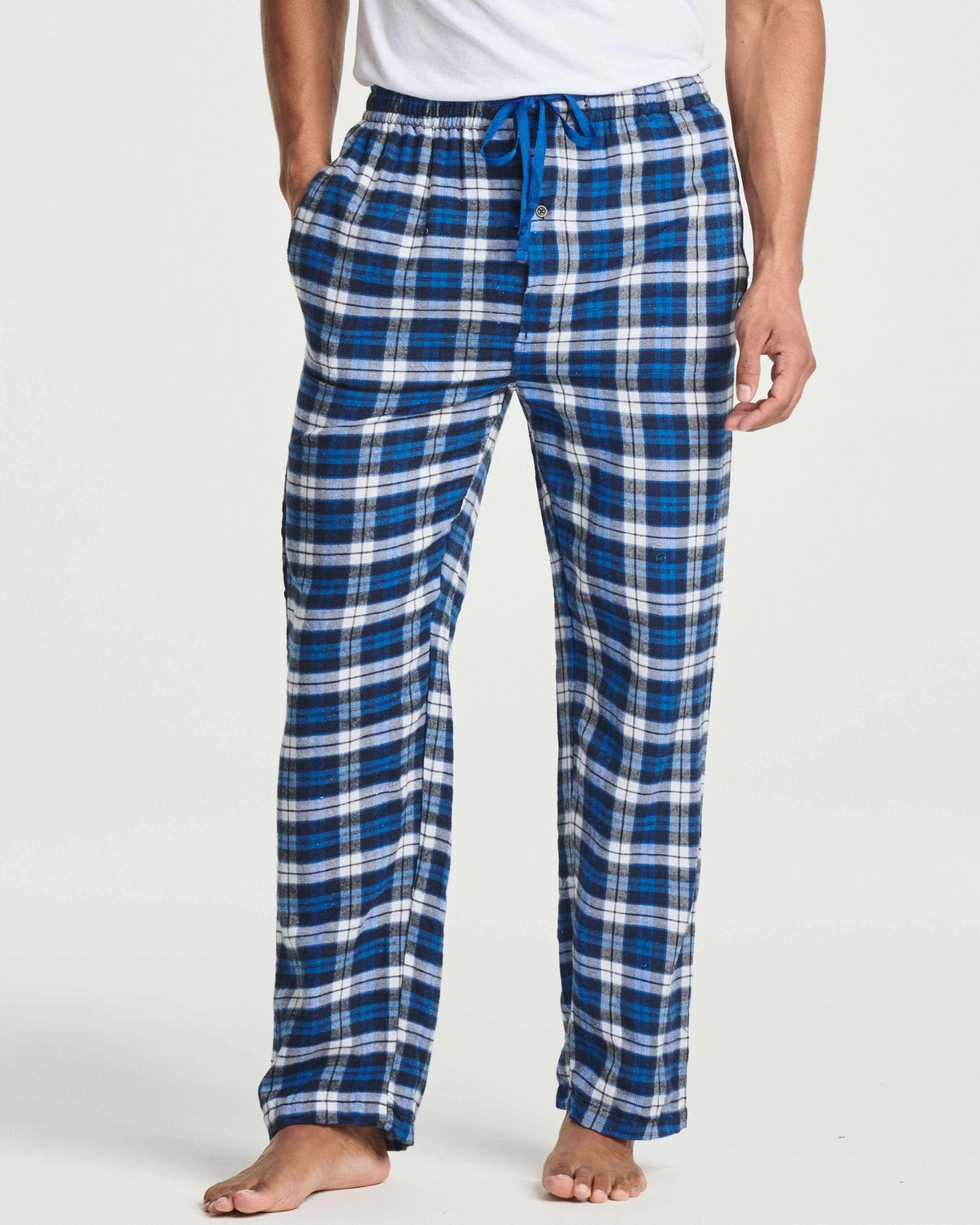 3 Pack: Mens Flannel Plaid Pajama Pants
