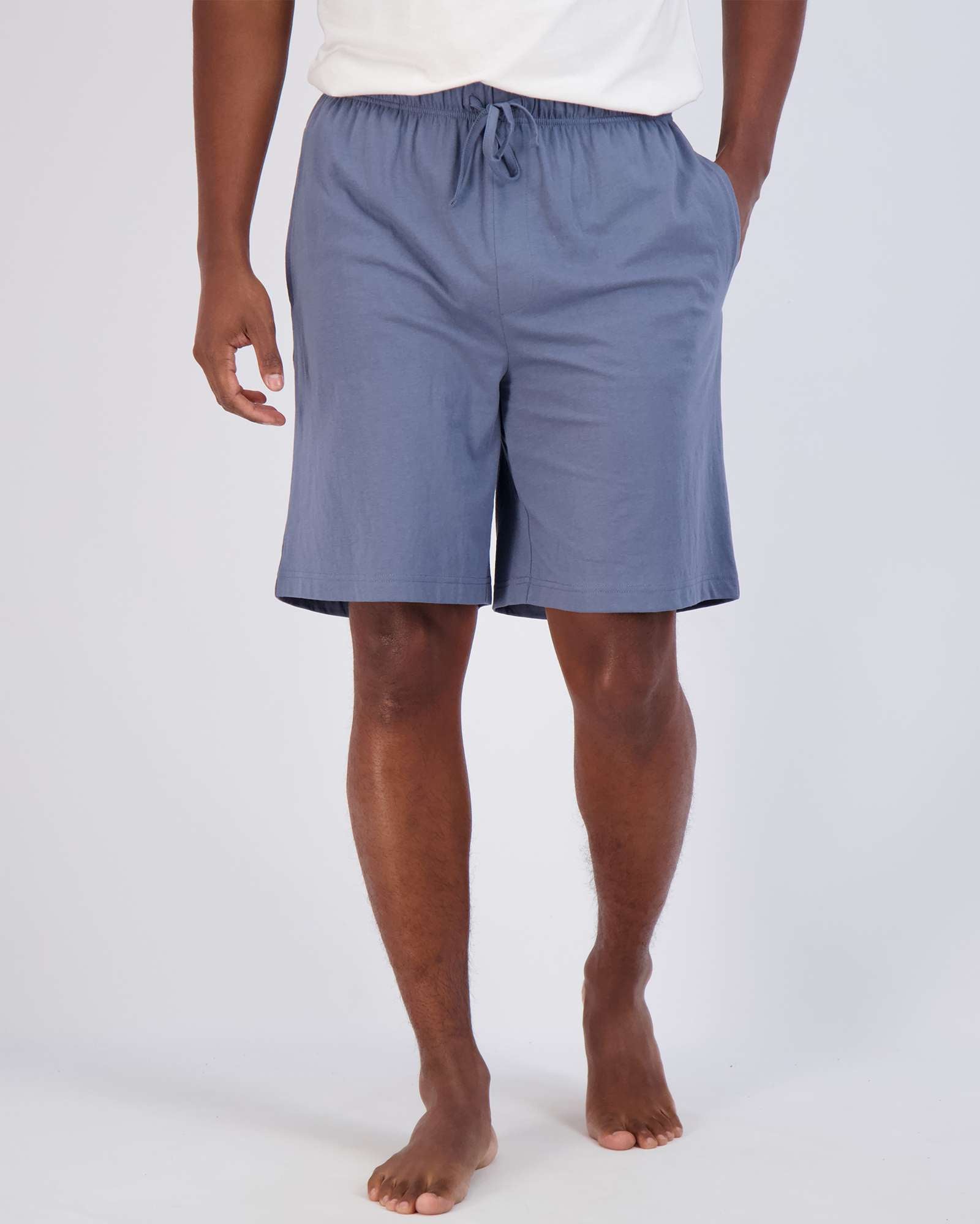 3 Pack:Mens Cotton Sleep Pajama Lounge Shorts