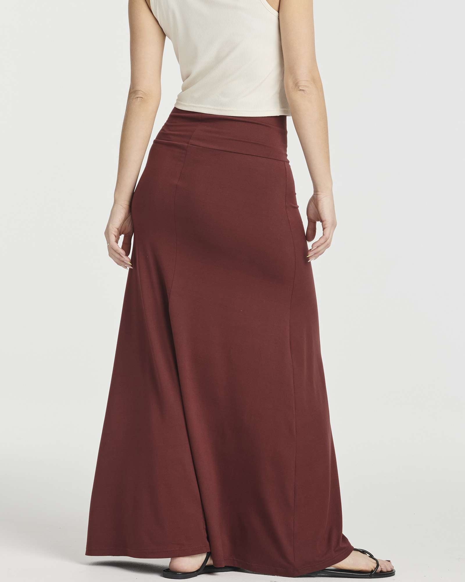 3 Pack: Women's Ultra-Soft Flowy Maxi Skirt