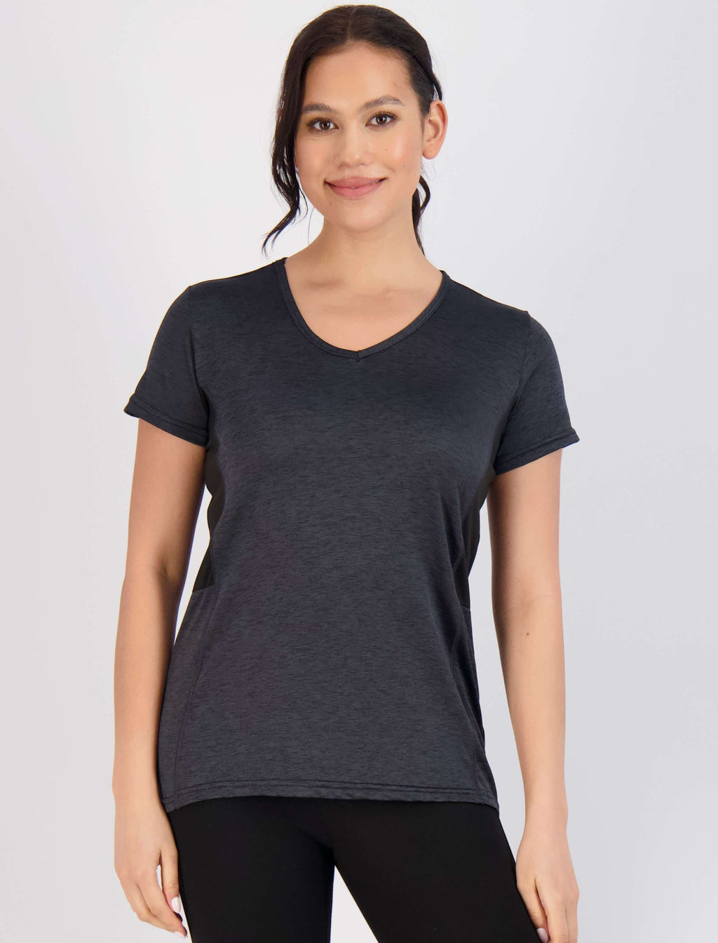 5 Pack: Womens Short Sleeve Dry-Fit V-Neck T-Shirt
