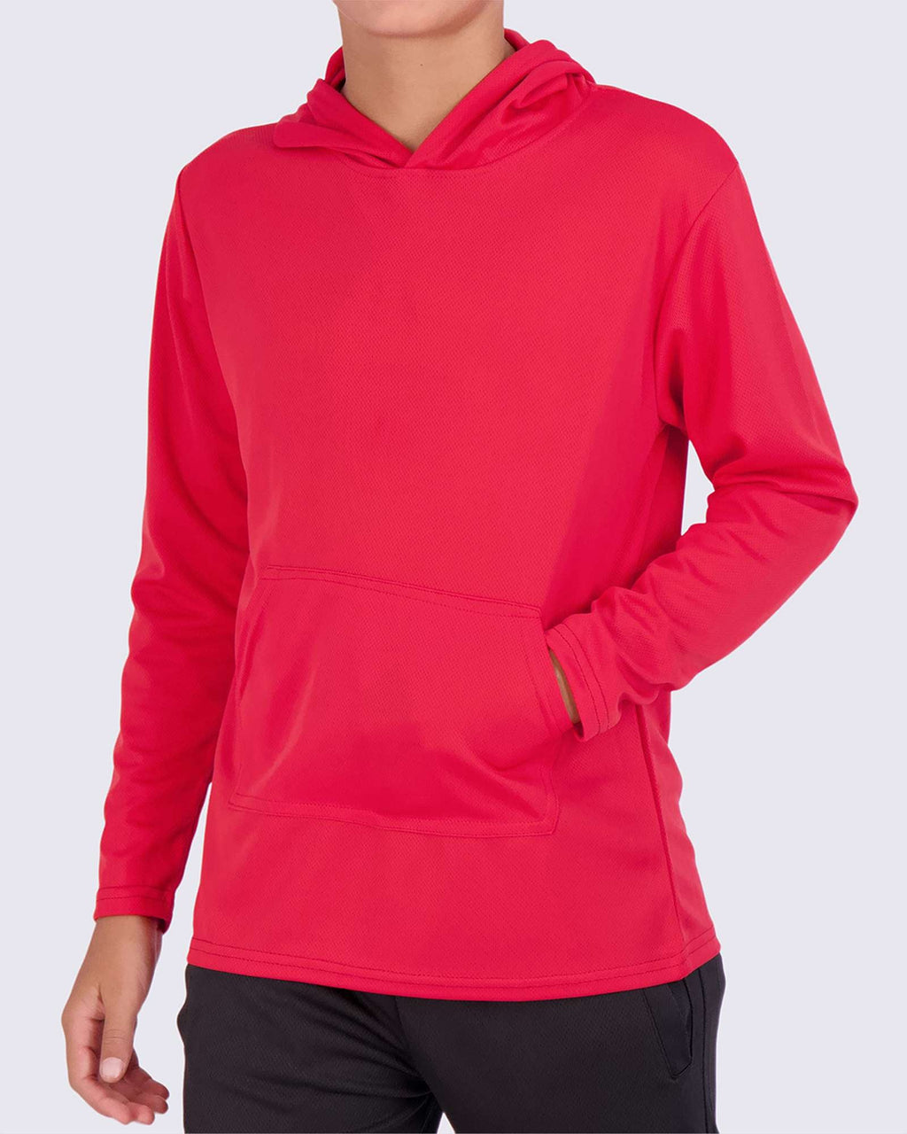 3 Pack: Boys Mesh Long Sleeve Pullover Hoodie Active Sweatshirt