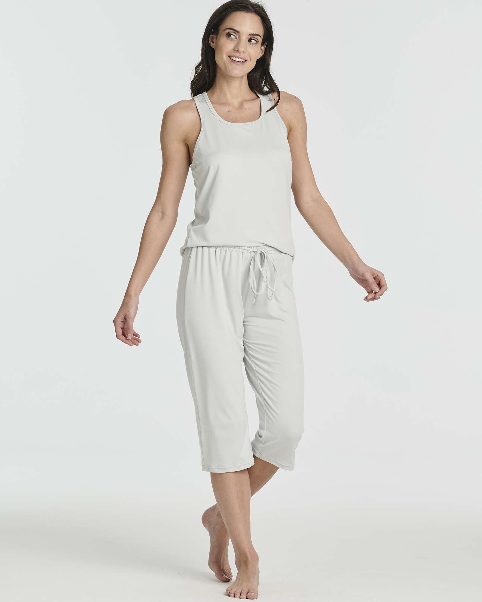 2 Pack: Women's Pajama Set Tank Top and Capri Pants