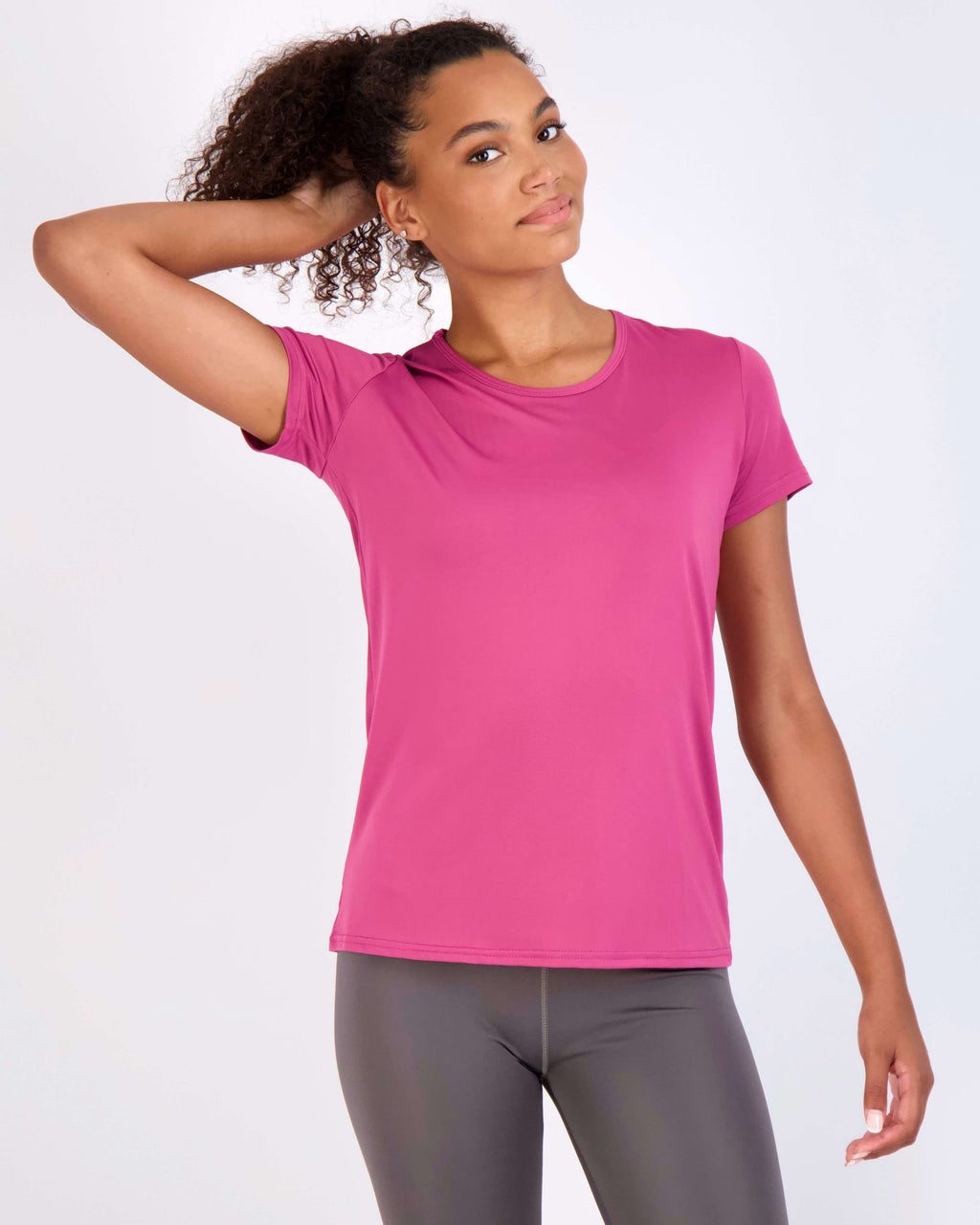 5 Pack: Womens Dry Fit Short-Sleeve Crew Neck Active T-Shirt