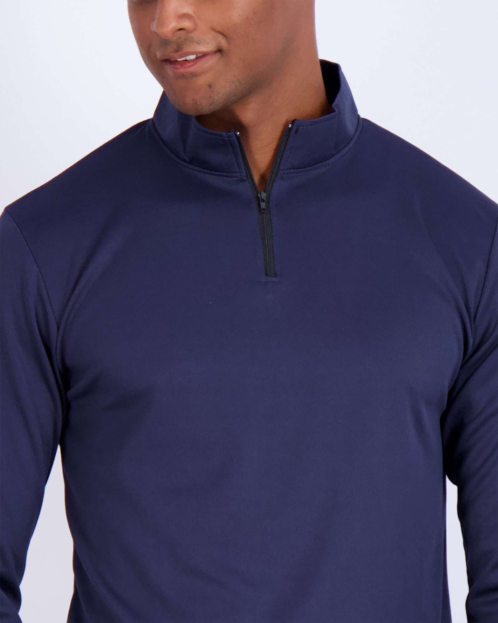 3 Pack: Mens Mesh Active Quarter Zip Pullover
