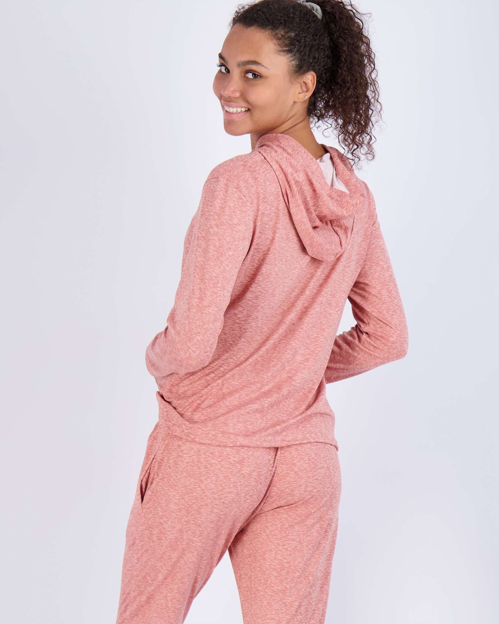 4 Piece: Womens Long Sleeve Henley & Jogger Lounge Pajama Set