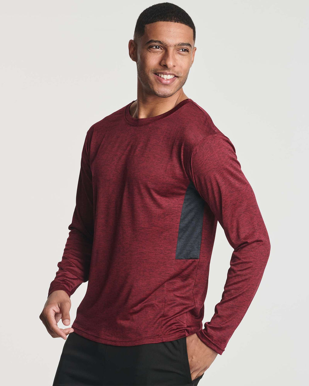 Real Essentials 4 Pack: Men's Dry-Fit UV Moisture Wicking UPF 50+ SPF Sun Protective Fishing Hiking Swim Long Sleeve Shirt