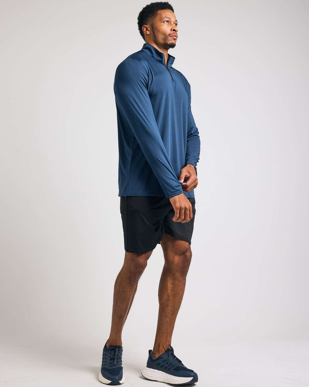 3 Pack: Mens Active Dry-Fit Quarter Zip Pullover