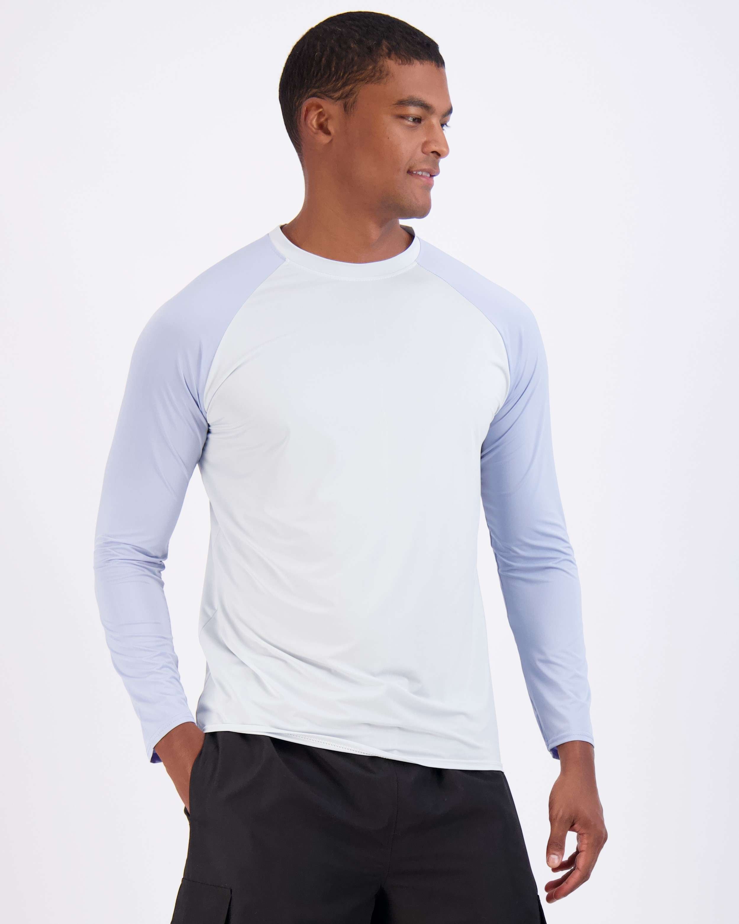 4 Pack: Men's Long Sleeve Rash Guard Shirt (Available In Big & Tall)