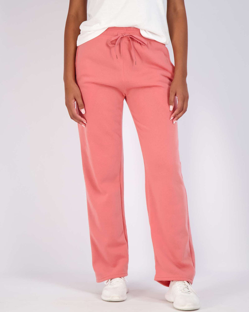 3 Pack: Womens Fleece Open Bottom Sweatpants