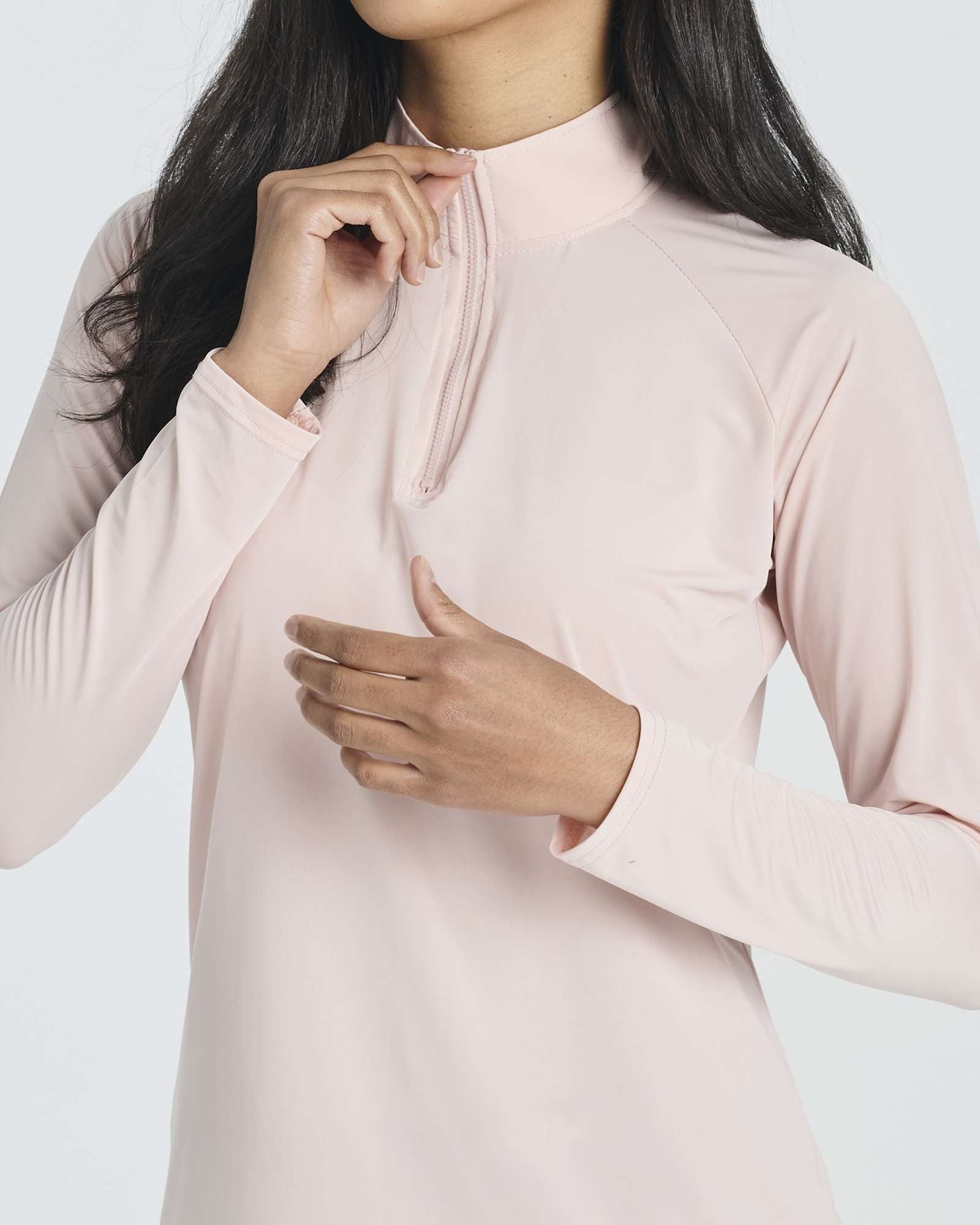 3 Pack: Women's 1/4 Zip Rash Guard Long Sleeve Swim Shirt