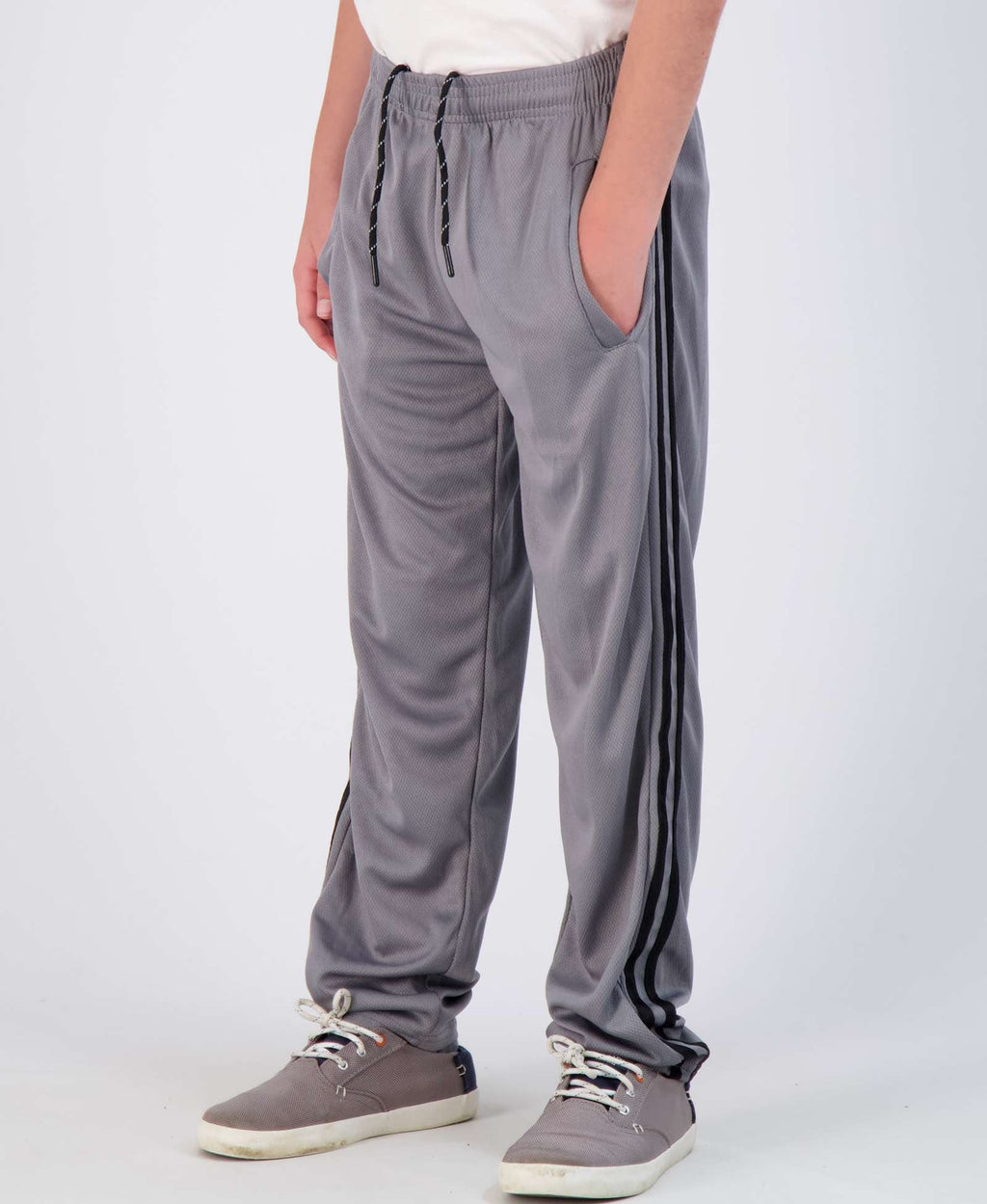 3 Pack: Boys Mesh Open Bottom Active Sweatpants