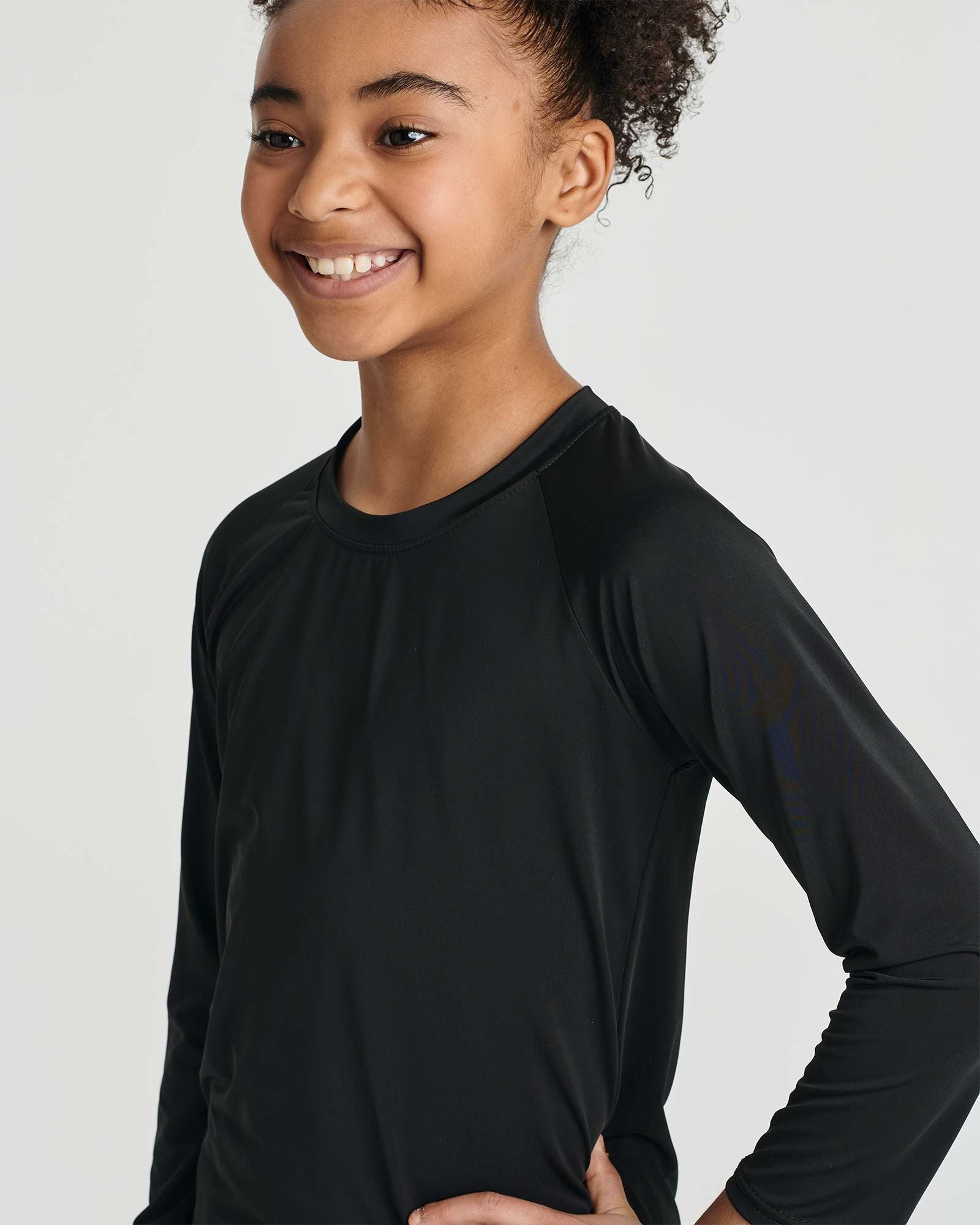 4 Pack: Girls' Long Sleeve Rash Guard Shirt