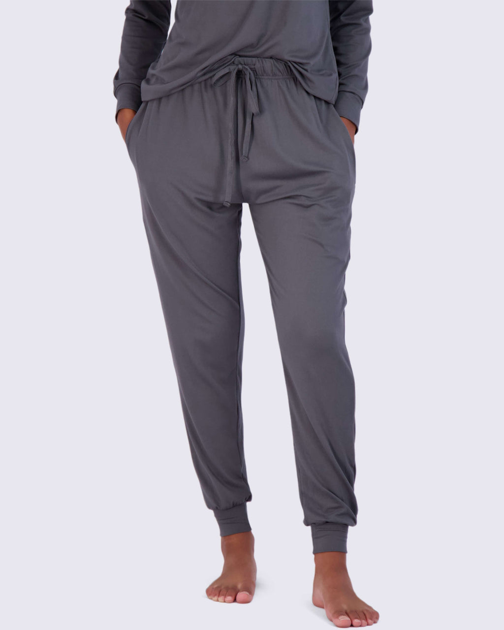 4 Piece: Womens Long Sleeve Henley & Jogger Lounge Pajama Set
