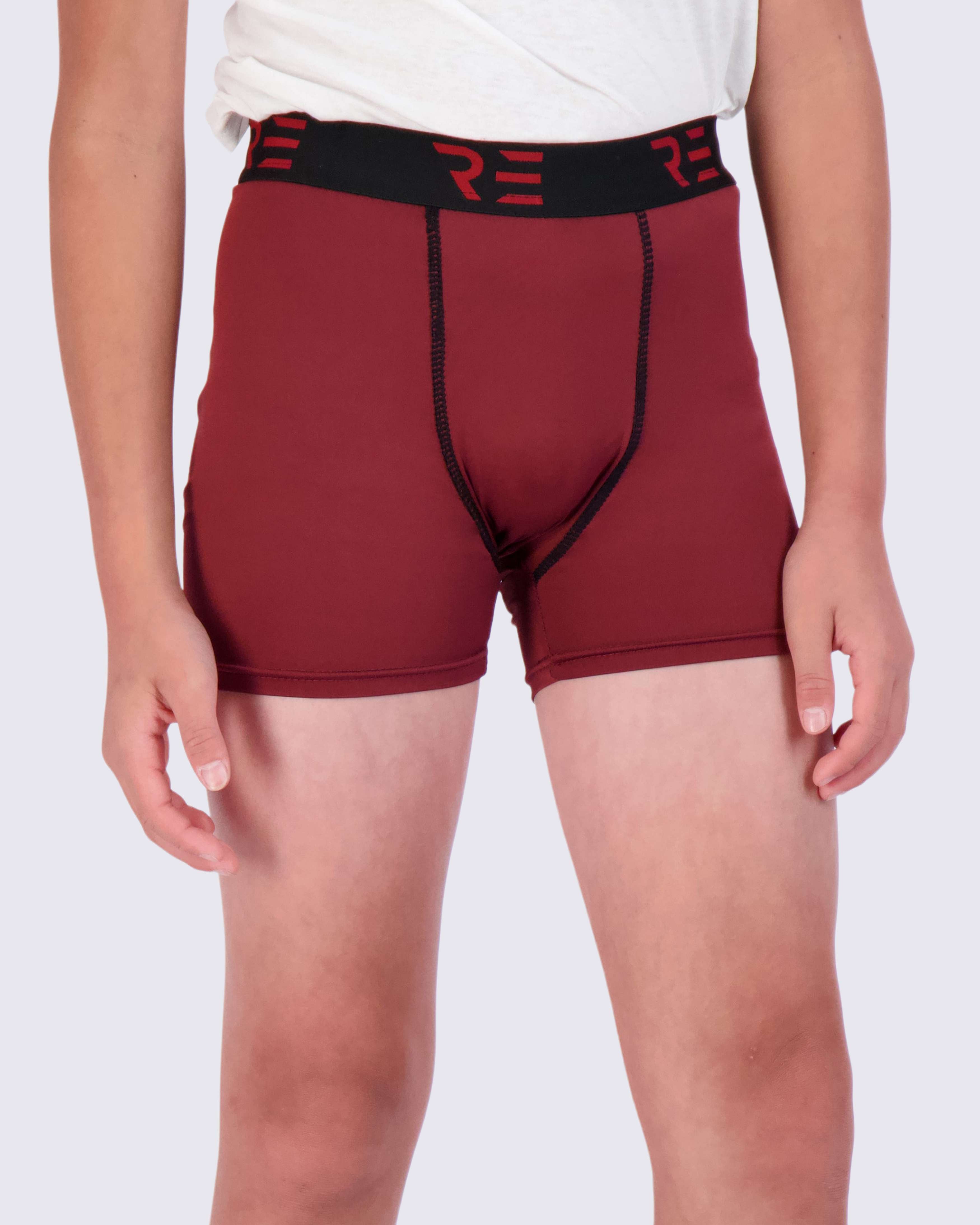 5 Pack: Boys Compression Shorts Underwear