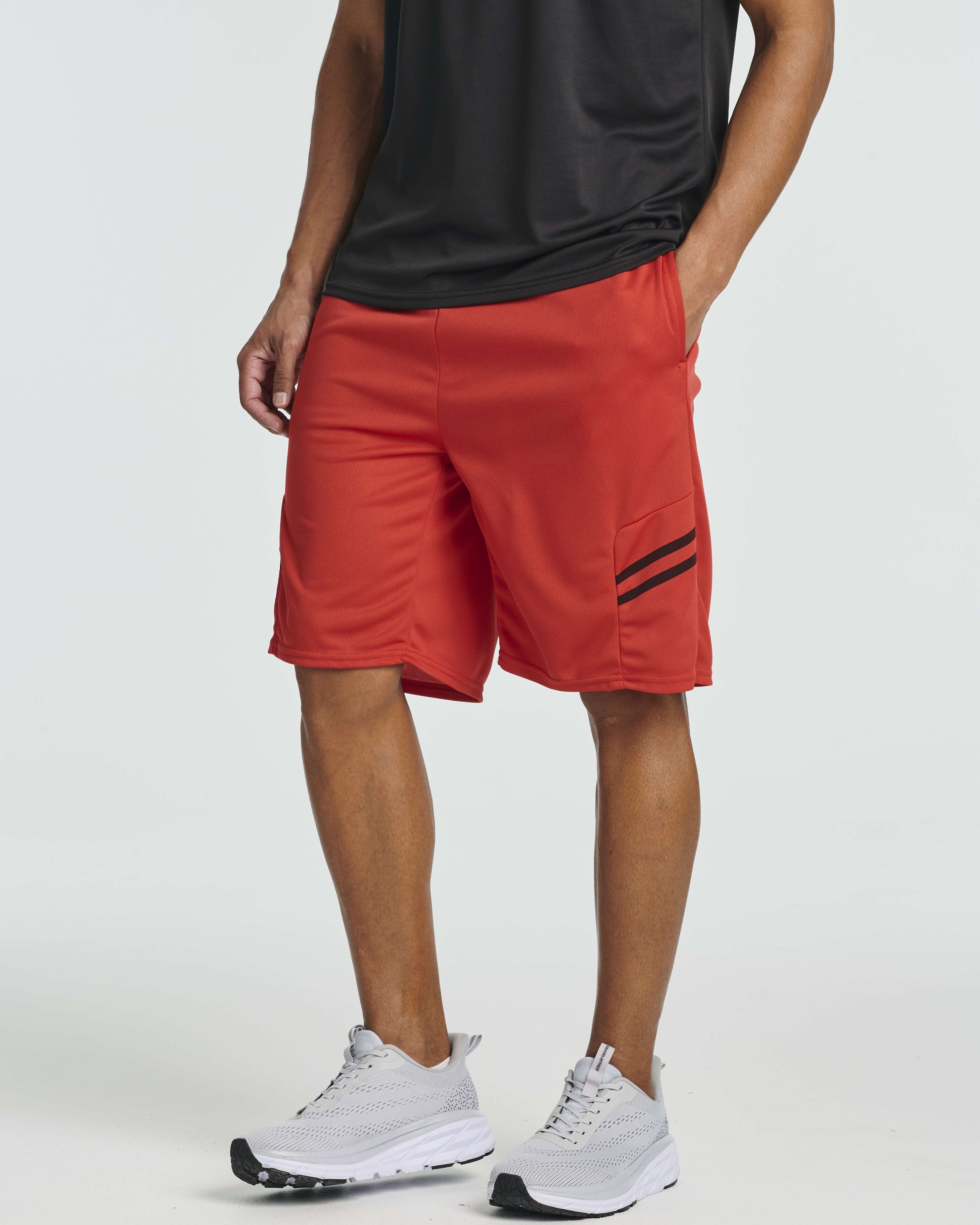 5 Pack: Men's Mesh Athletic Gym Shorts