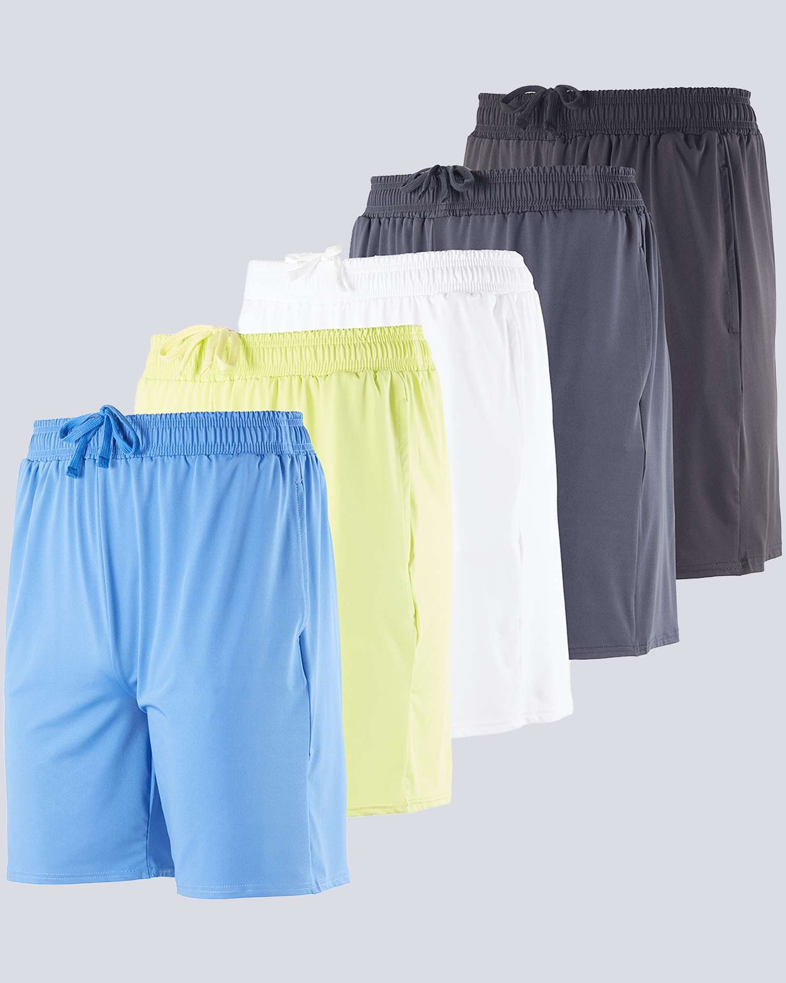 5 Pack: Men's Dry-Fit 7" Workout Shorts (Available in Big & Tall)