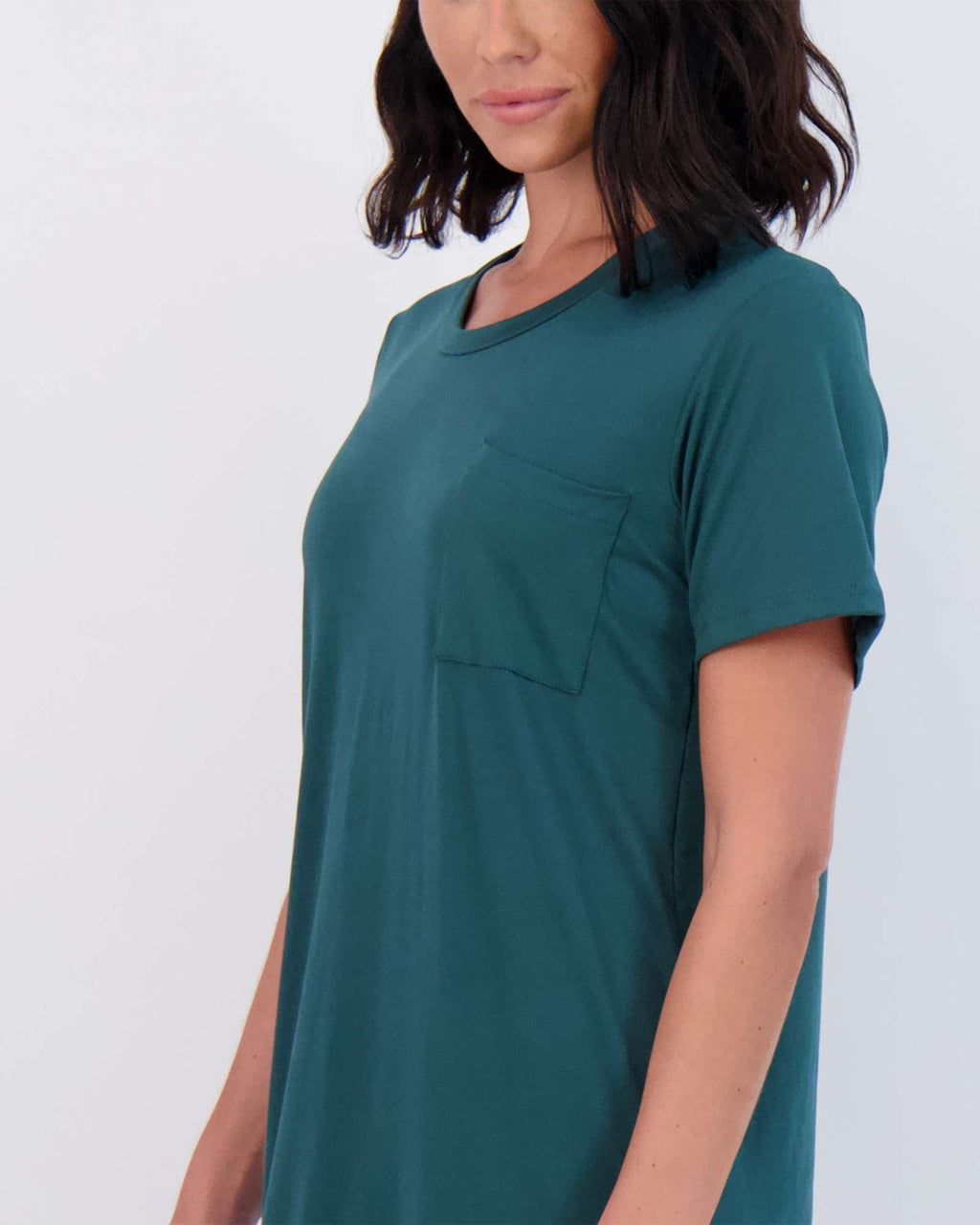 3 Pack: Womens Short-Sleeve Ultra-Soft Nightshirt Sleep Dress