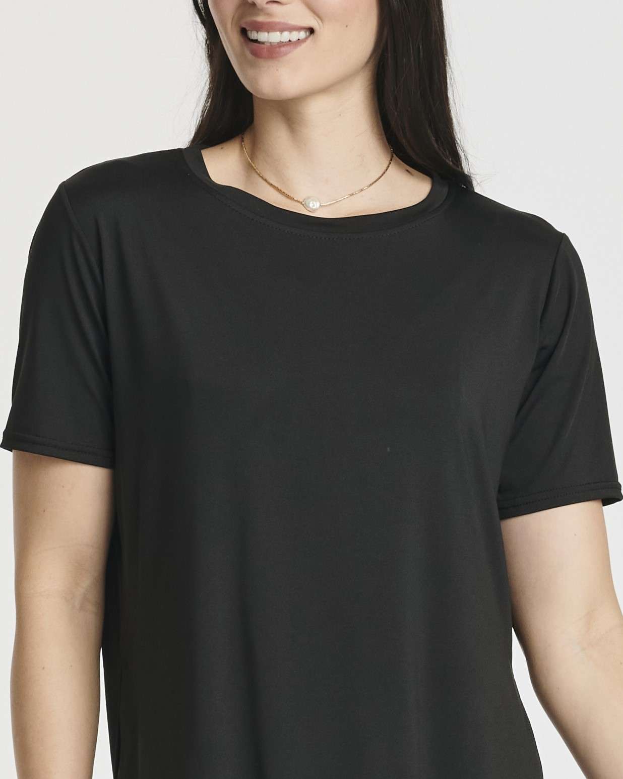 5 Pack: Women's Short Sleeve Crew Relaxed Yoga Top (Available in Plus Size)