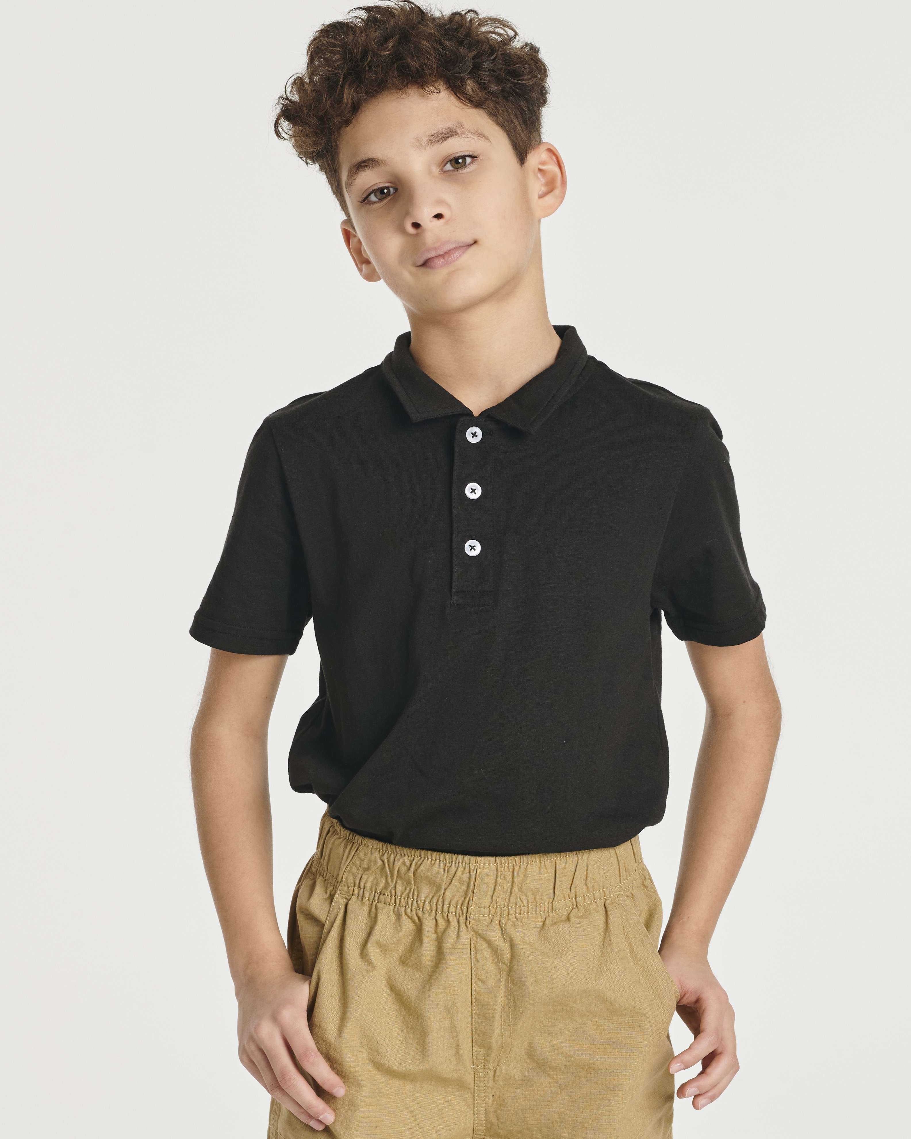 3 Pack: Boys' Jersey Cotton Polo Shirt