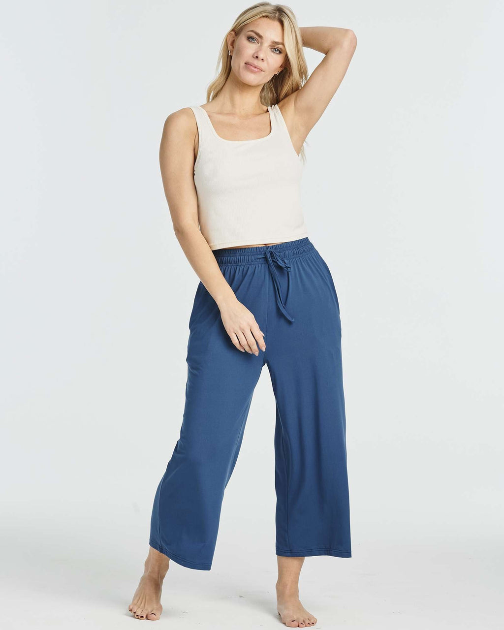 3 Pack: Women's Ultra-Soft Wide Leg Capri Pants