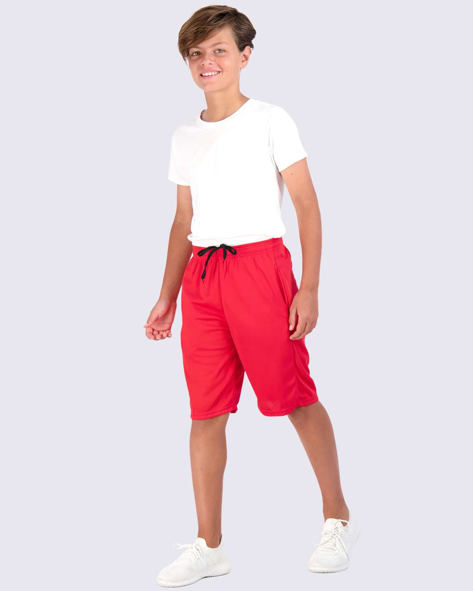 5 Pack: Boys Mesh Active Performance Shorts