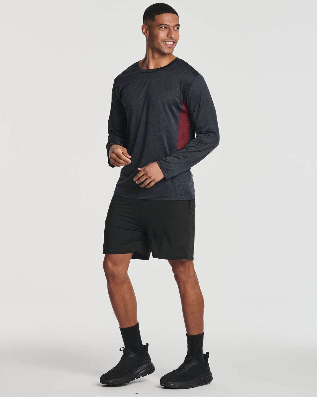 Real Essentials 4 Pack: Men's Dry-Fit UV Moisture Wicking UPF 50+ SPF Sun Protective Fishing Hiking Swim Long Sleeve Shirt