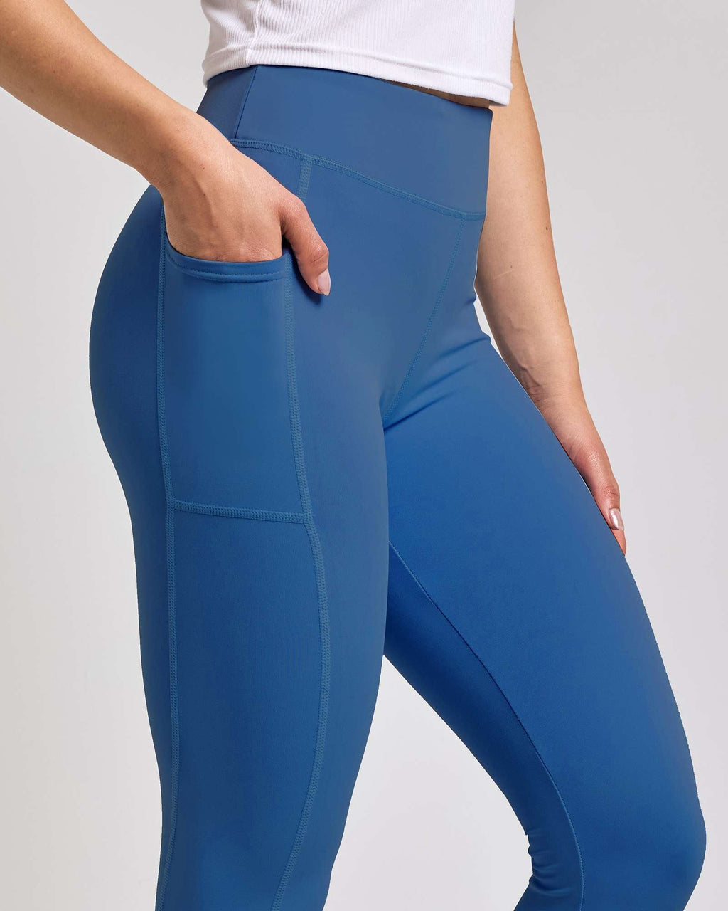 4 Pack: Women's Full Length Fitted Athletic Yoga Performance Leggings with Pockets