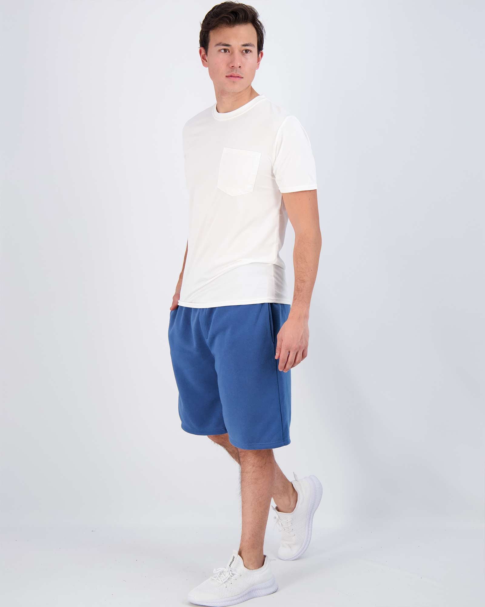 4 Pack: Mens Dry-Fit Active Pocket Short Sleeve Crew T-Shirts (Available in Big & Tall)